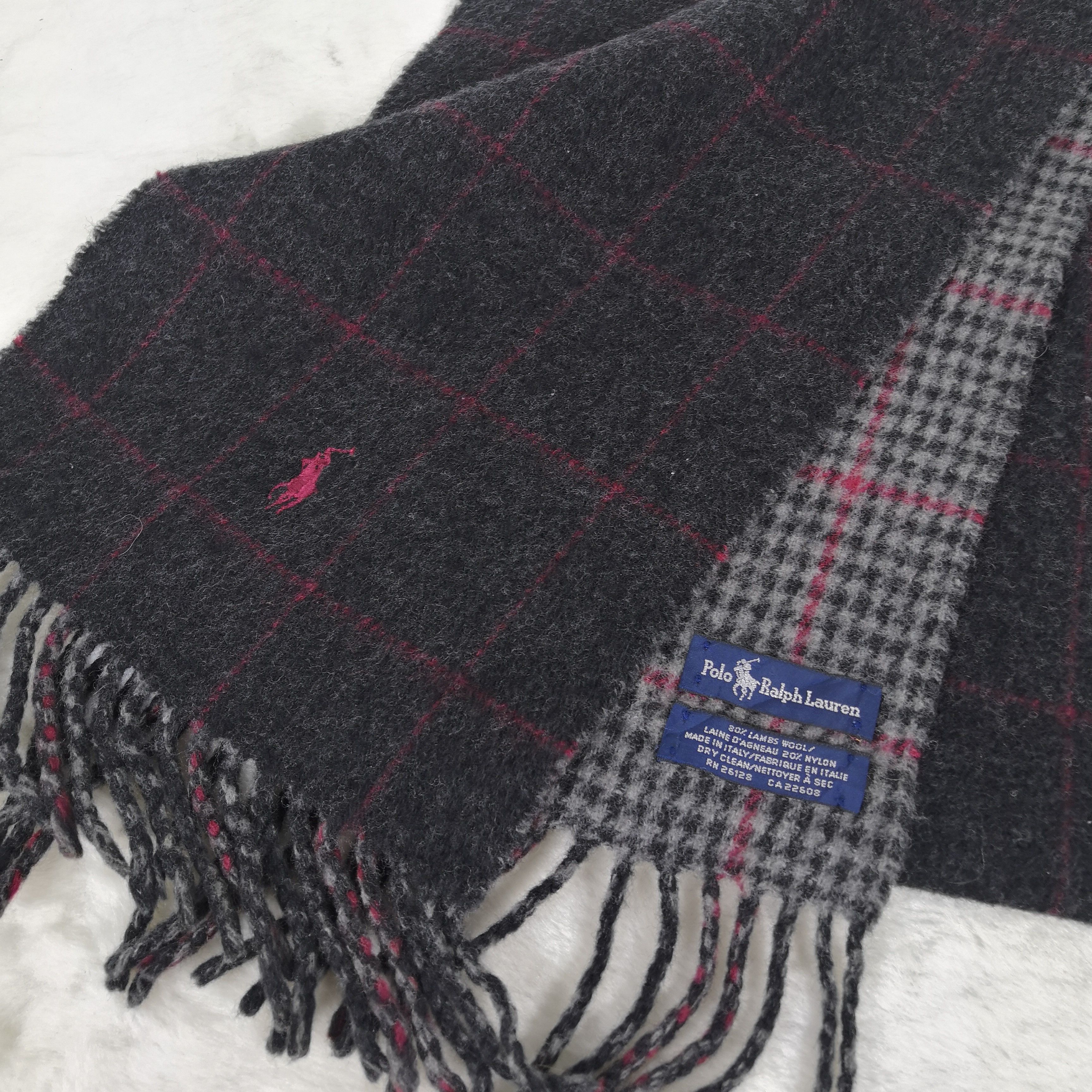 Polo Ralph Lauren Vintage Polo Ralph Lauren Scarf Muffler Wool Scarves Size ONE SIZE - 4 Thumbnail