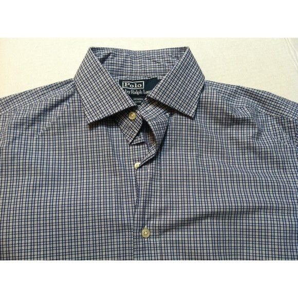 Polo Ralph Lauren POLO RALPH LAUREN MEN'S COTTON DRESS SHIRT SIZE: 15/32-33 Size US M / EU 48-50 / 2 - 1 Thumbnail