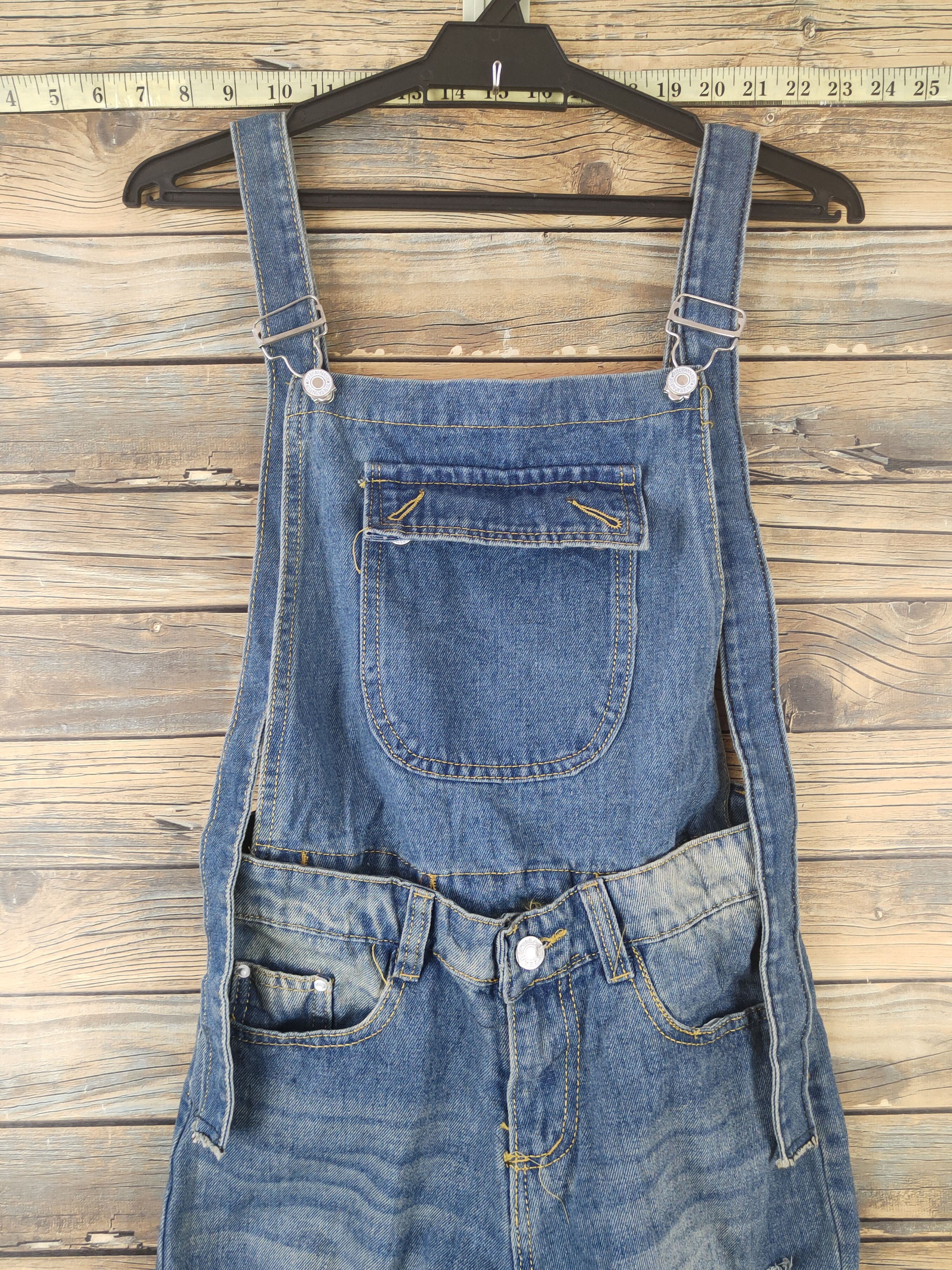 Japanese Brand × Vintage Vintage Japanese Brand Blue Denim Mickey Mouse Jumpsuits Size 27" / US 4 / IT 40 - 2 Thumbnail