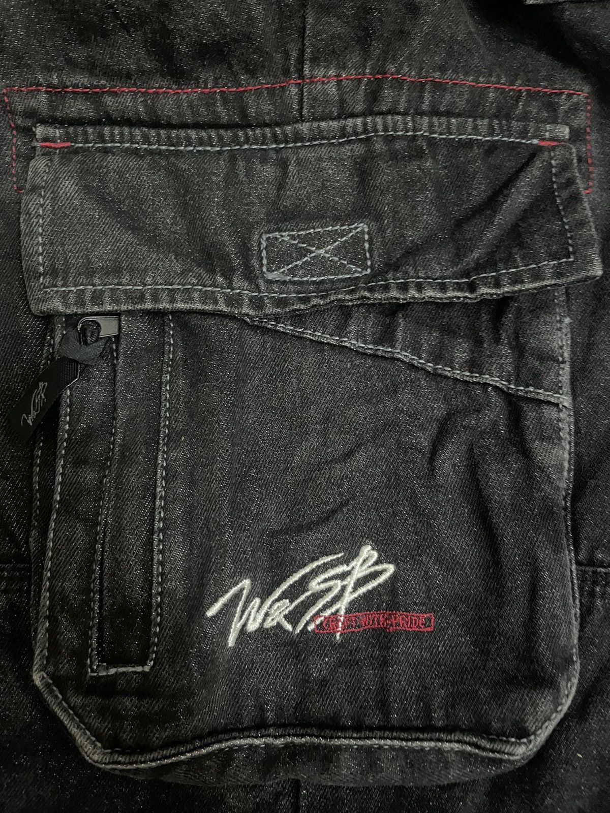 Beauty Beast × Japanese Brand × Vintage VTG Japanese Brand Workwear Baggy Cargo Skater Casual Pants Size US 35 - 11 Thumbnail