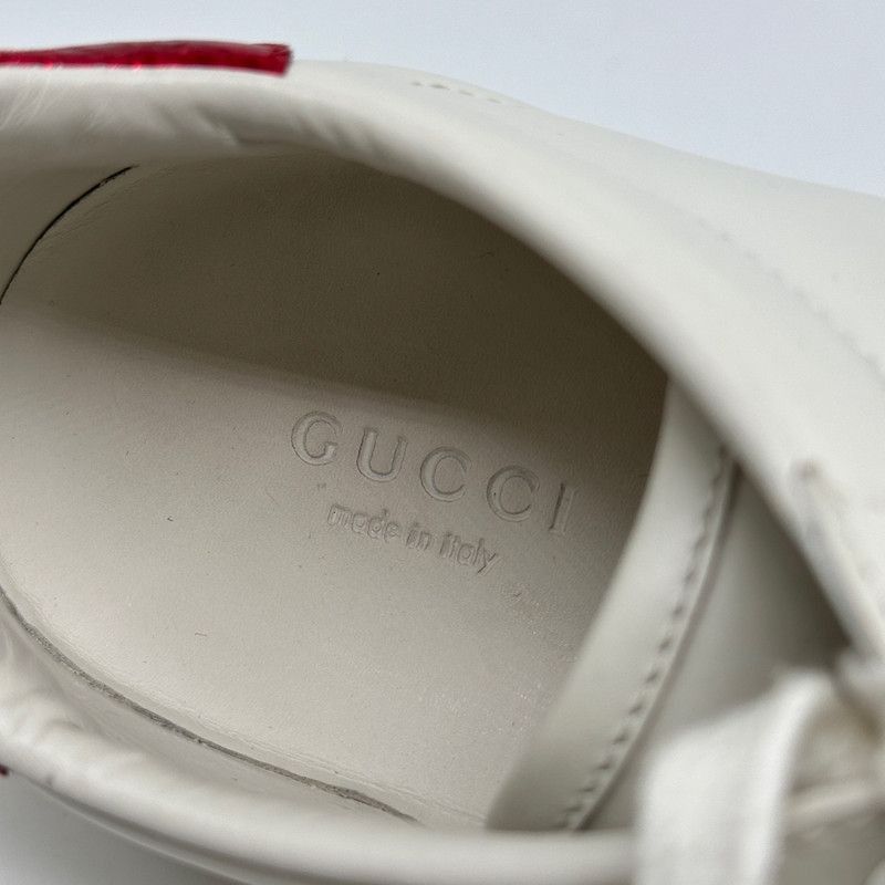 Gucci Gucci Ace Leather Sneakers with Pineapple Embroidery Size US 5 / IT 35 - 7 Thumbnail