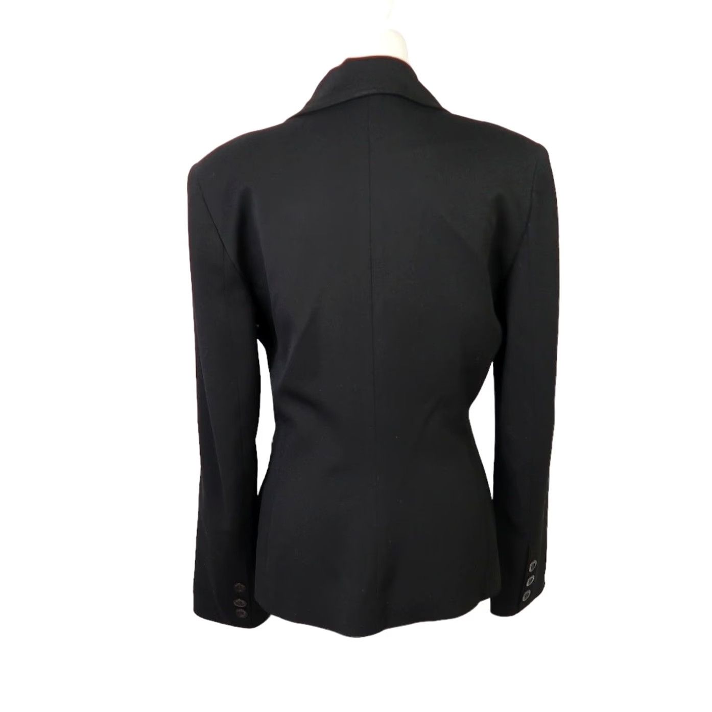 Vintage Vertigo Paris Blazer Jacket Black Button Front Women M Shirt? Size M / US 6-8 / IT 42-44 - 4 Thumbnail
