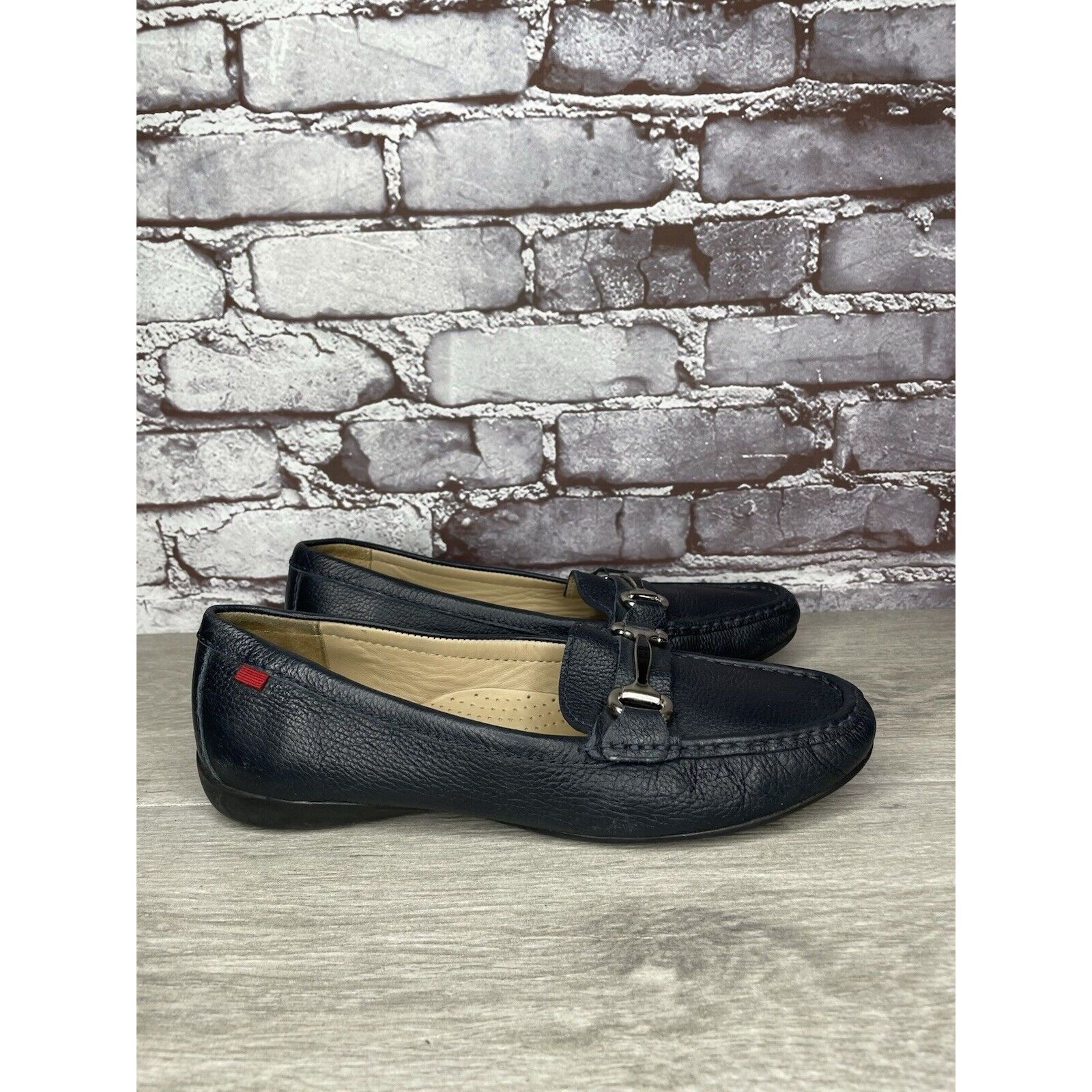 Joseph Marc Joseph New York Grand Street Blue Leather Loafers Women Size US 10.5 / IT 40.5 - 17 Thumbnail