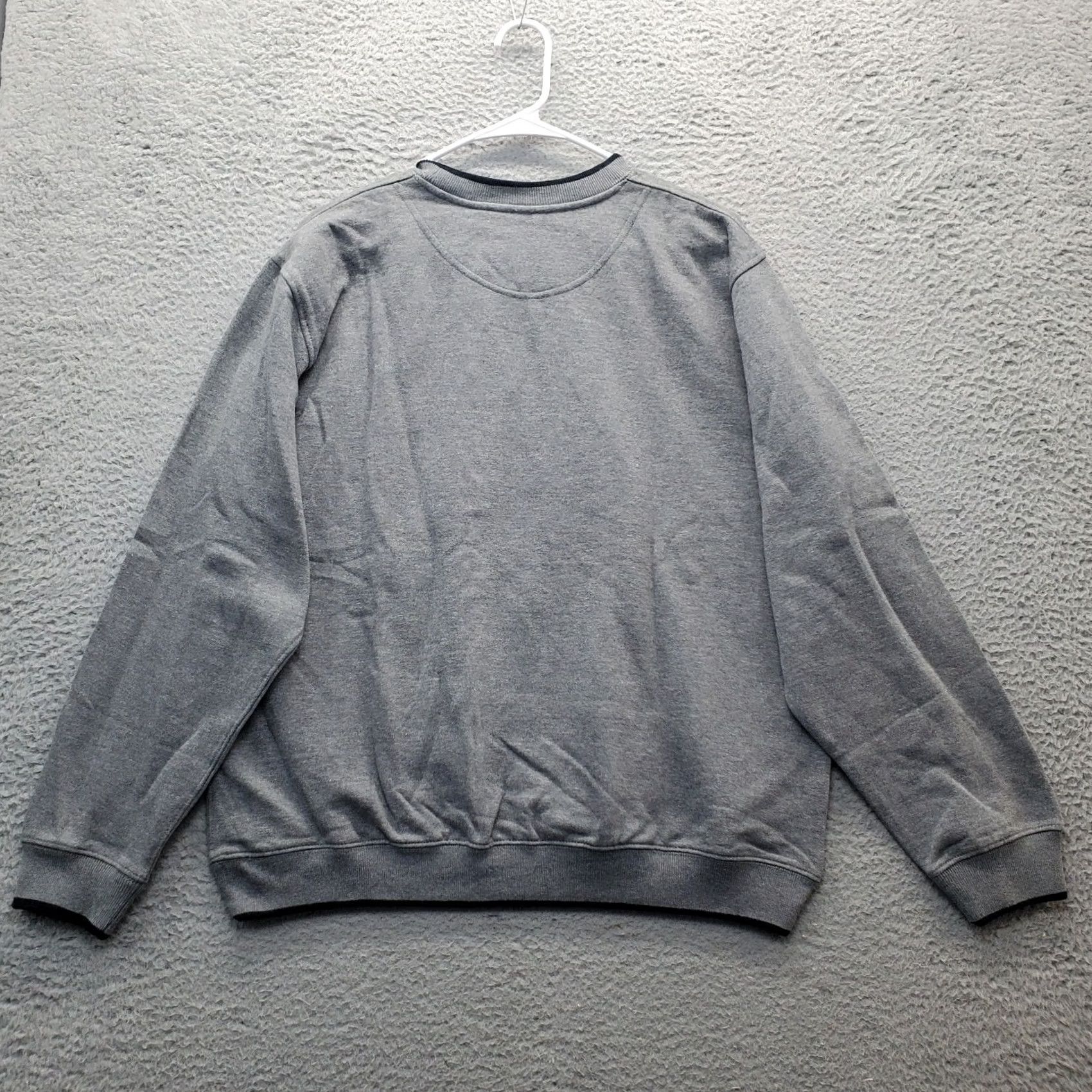 Vintage Focus Pullover Sweatshirt Men Large Gray Freedom Flag Eagle Ribbed Cuff & Hem Size US L / EU 52-54 / 3 - 2 Thumbnail
