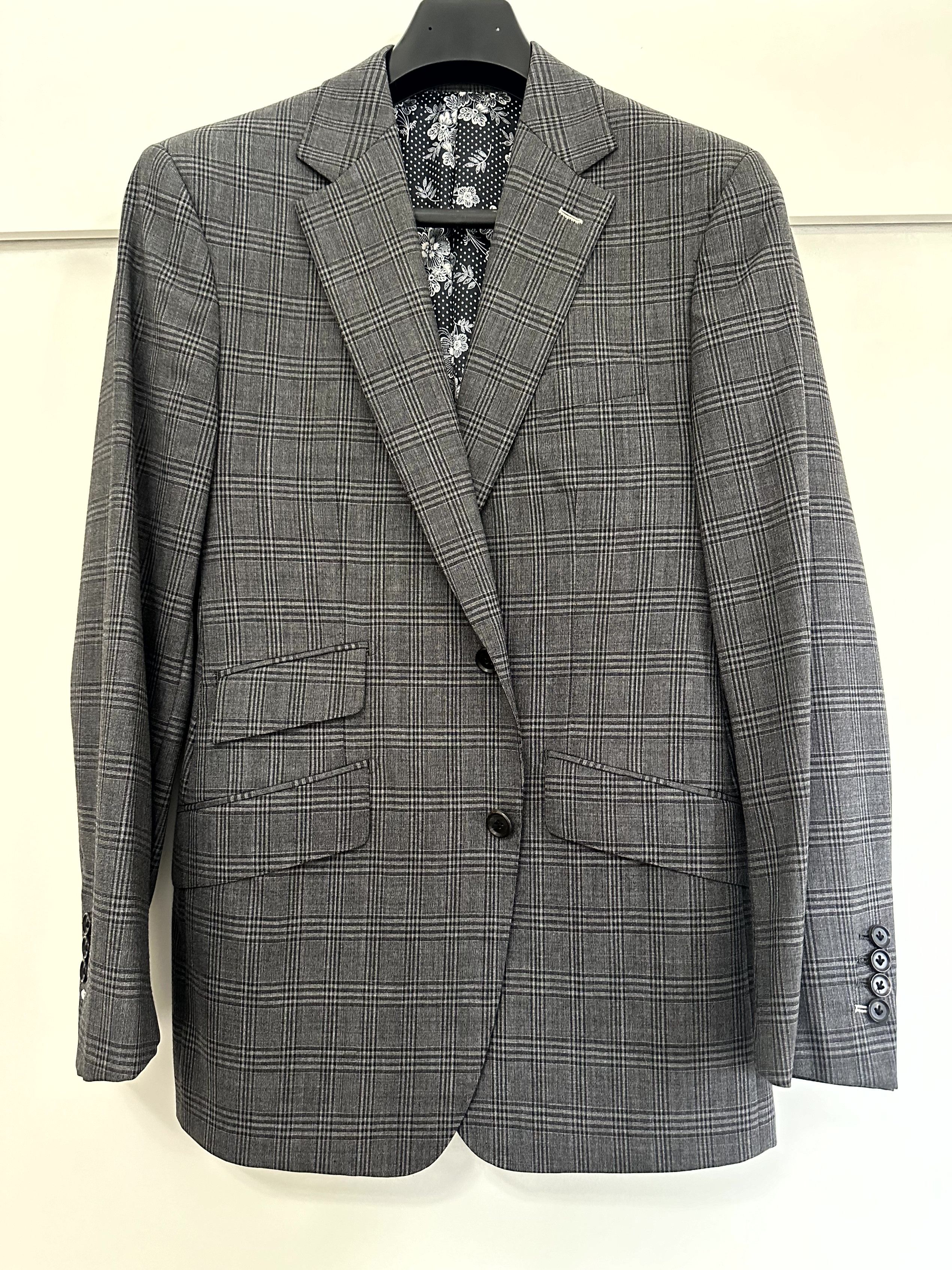 Other Bespoke Canvassed Check Blazer Size 38R - 1 Thumbnail