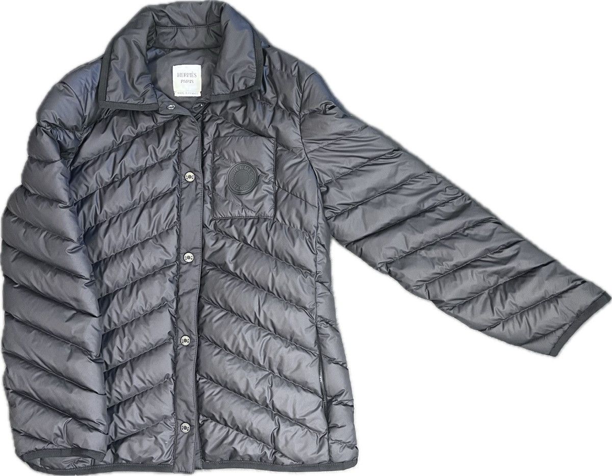 Hermes [MINT] Hermes Womens Black Puffer Down Jacket size 40 IT Size S / US 4 / IT 40 - 5 Thumbnail
