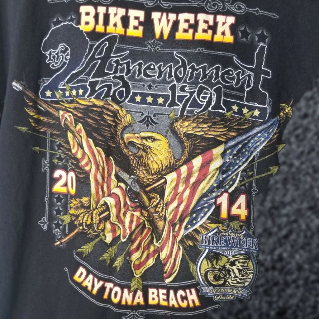 Vintage Daytona Bike Week 2014 T-Shirt Size 2XL - 2nd Amendment Eagle Size US XXL / EU 58 / 5 - 1 Thumbnail