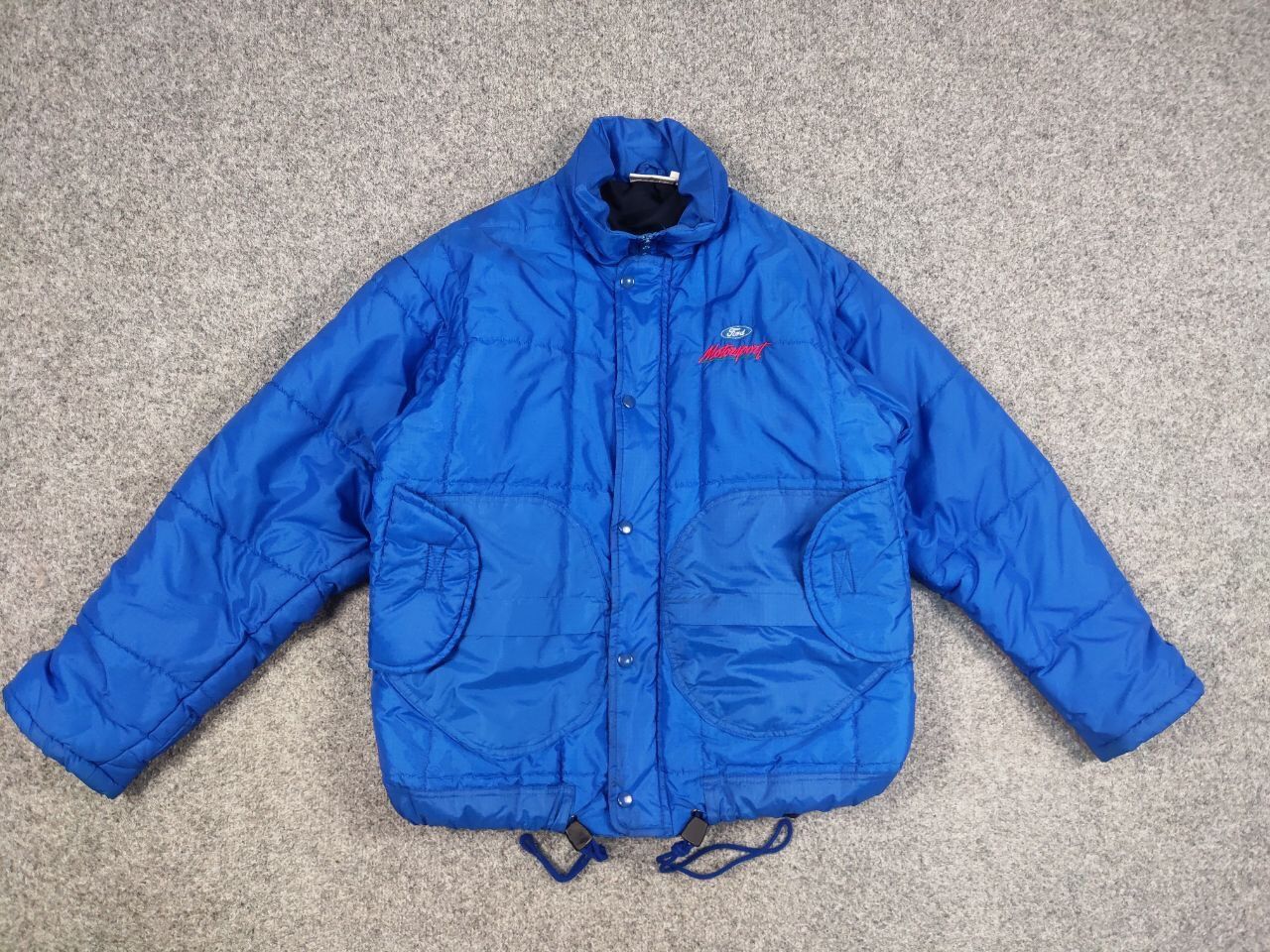 Vintage Vintage 90's Ford Motorsport Racing Winter Blue Nylon Jacket Size US S / EU 44-46 / 1 - 14 Thumbnail