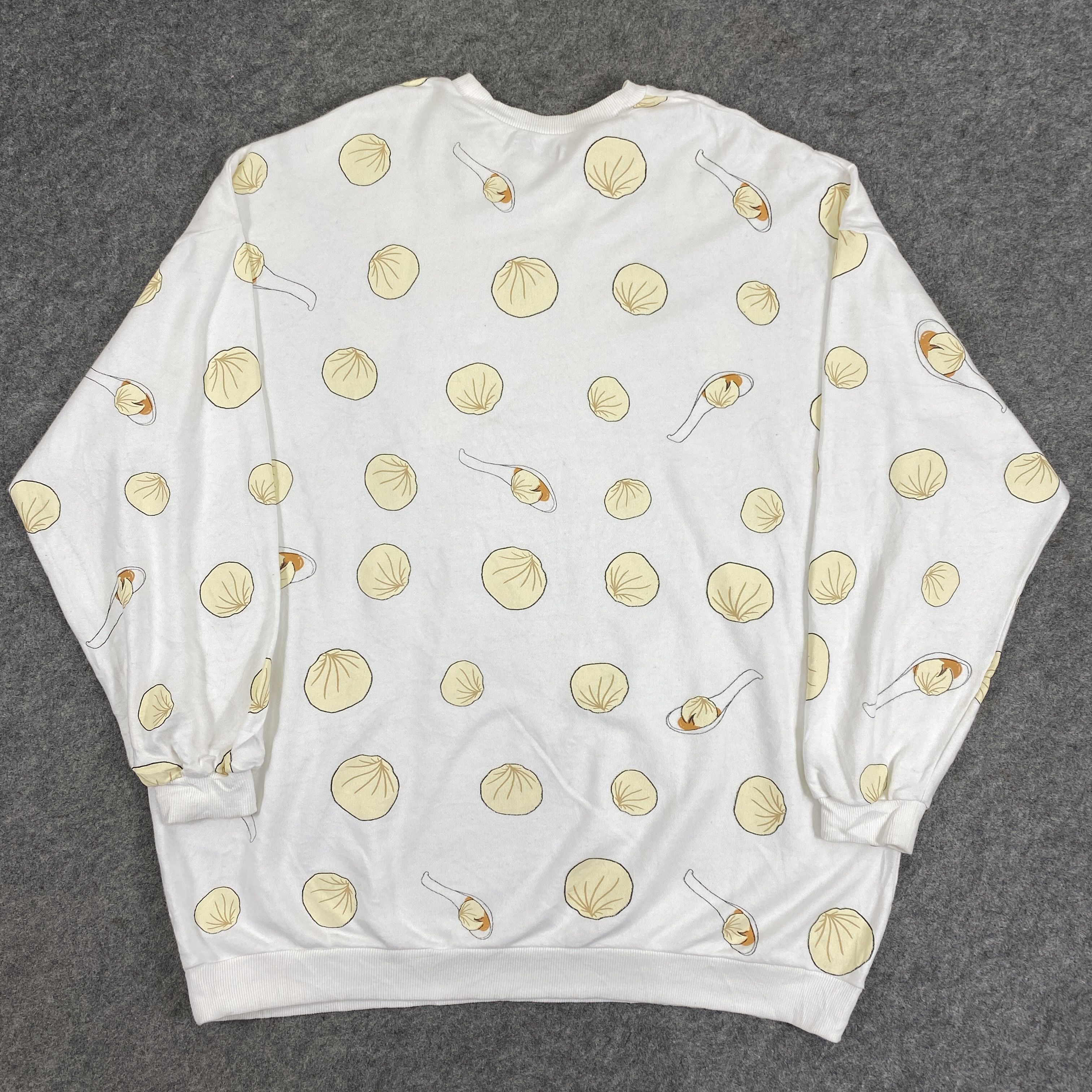 Japanese Brand Vintage Punyus Xiaolongbao City Full Print Sweatshirt- SW049 Size US XXL / EU 58 / 5 - 2 Thumbnail