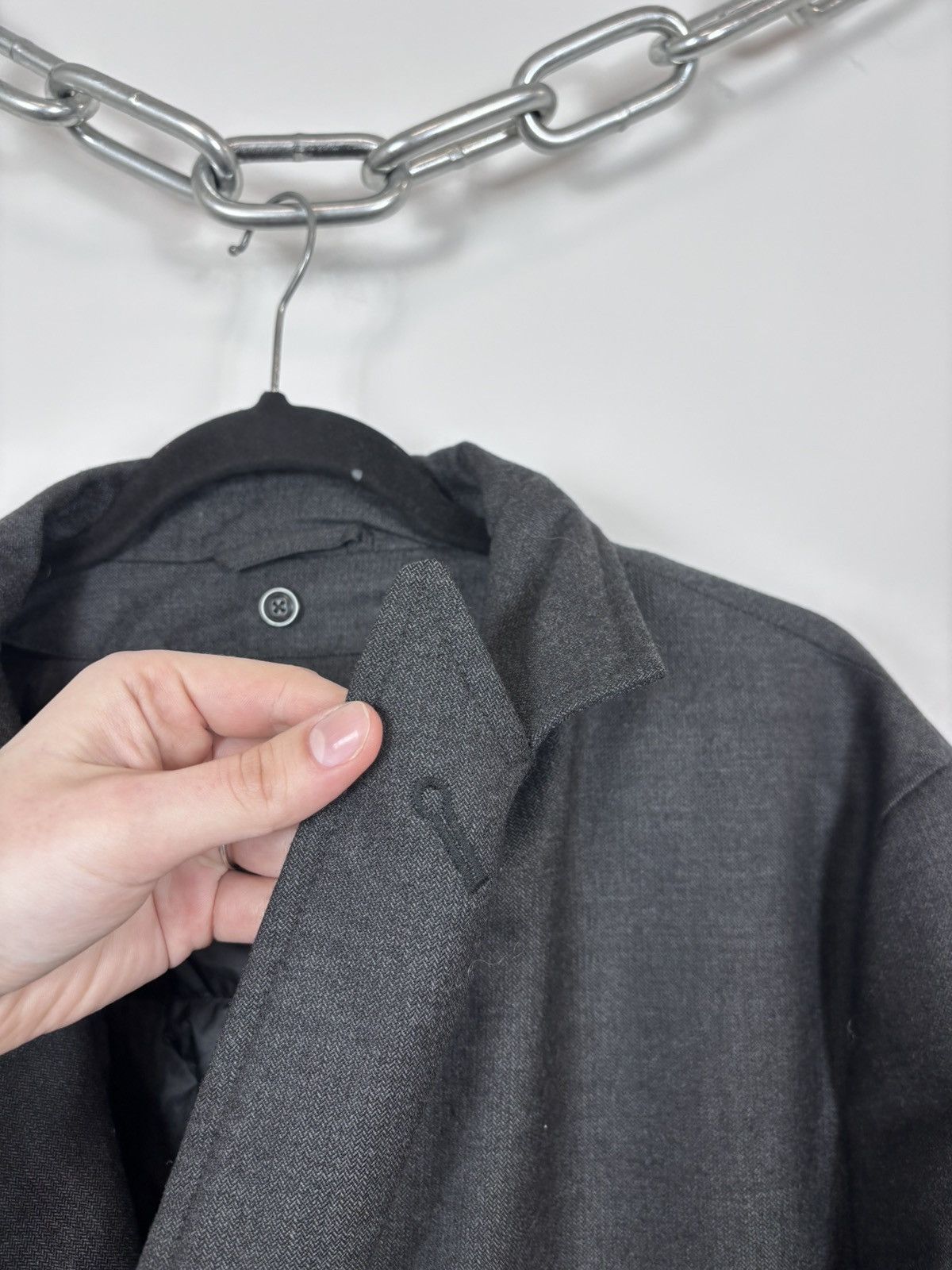Boggi Boggi Milano Men’s Gray Water Repellent Down Wool Coat Size US L / EU 52-54 / 3 - 10 Thumbnail