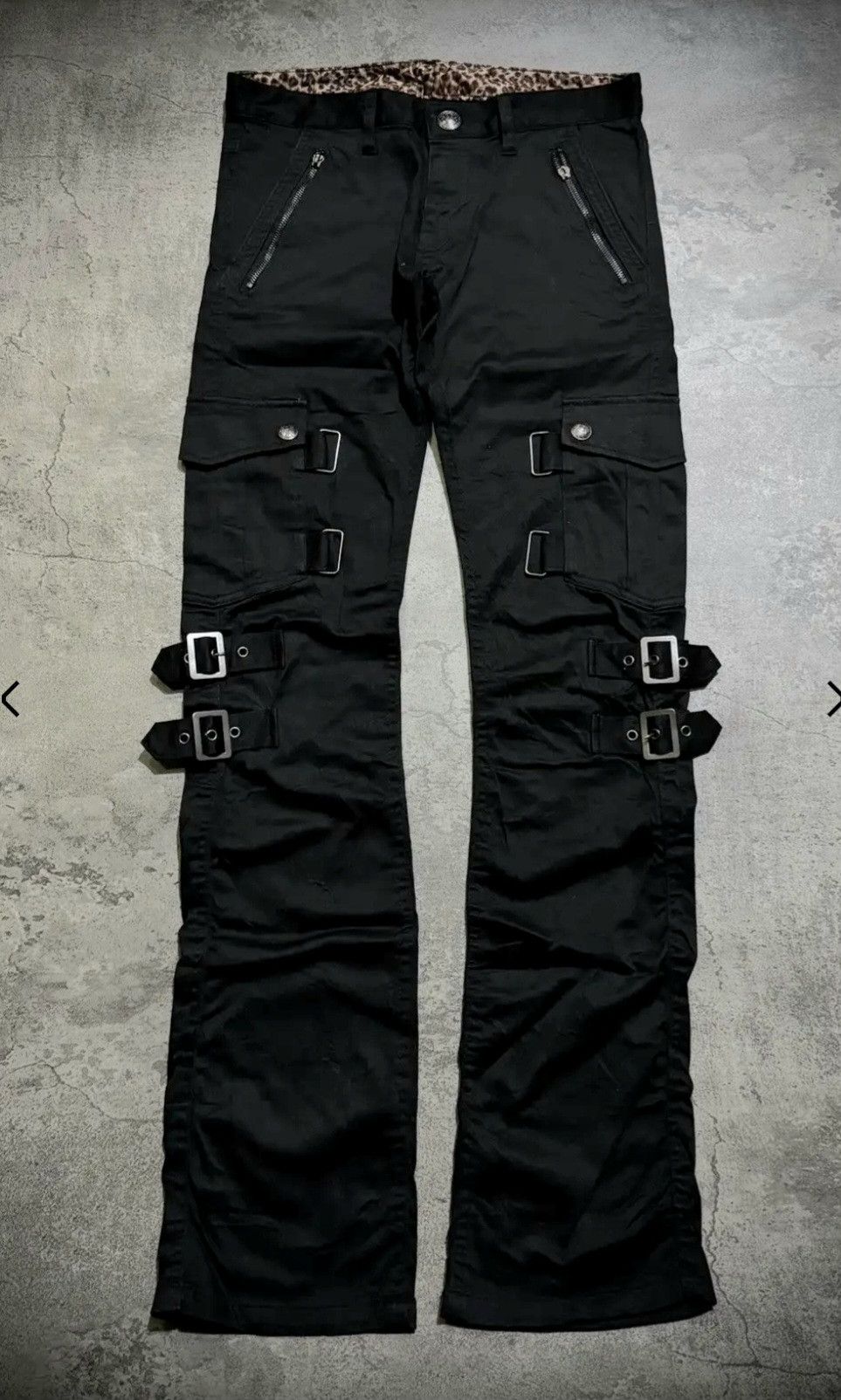 BERNINGS SHO 2000's BERNINGS SHO Punk Bondage MultiZipper Cargo pants Size US 30 / EU 46 - 1 Thumbnail