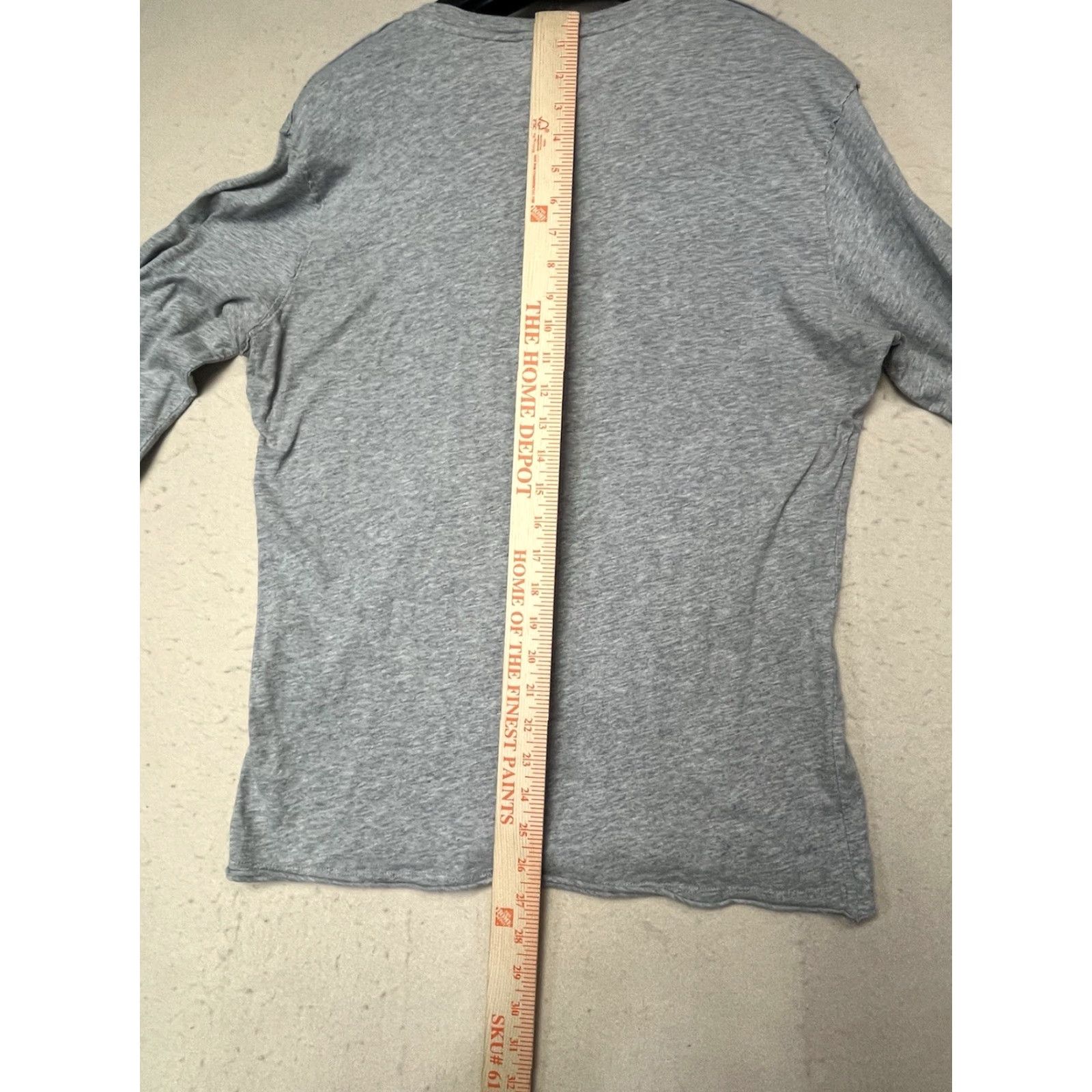 Diesel Diesel Shirt Mens Large Gray Front Pocket Long Sleeve Cotton Henley Regular Crewneck Outdoor Size US L / EU 52-54 / 3 - 4 Thumbnail