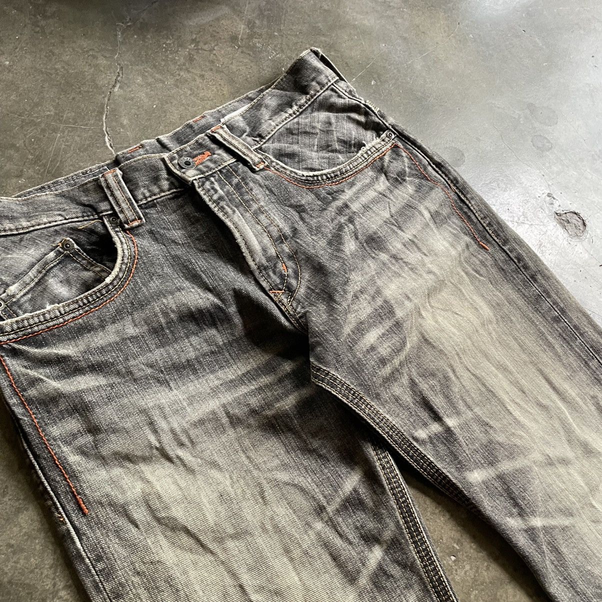 Edwin Vintage Edwin Exclusive Distress Mud Washed Distressed 🍒 Size US 30 / EU 46 - 3 Thumbnail
