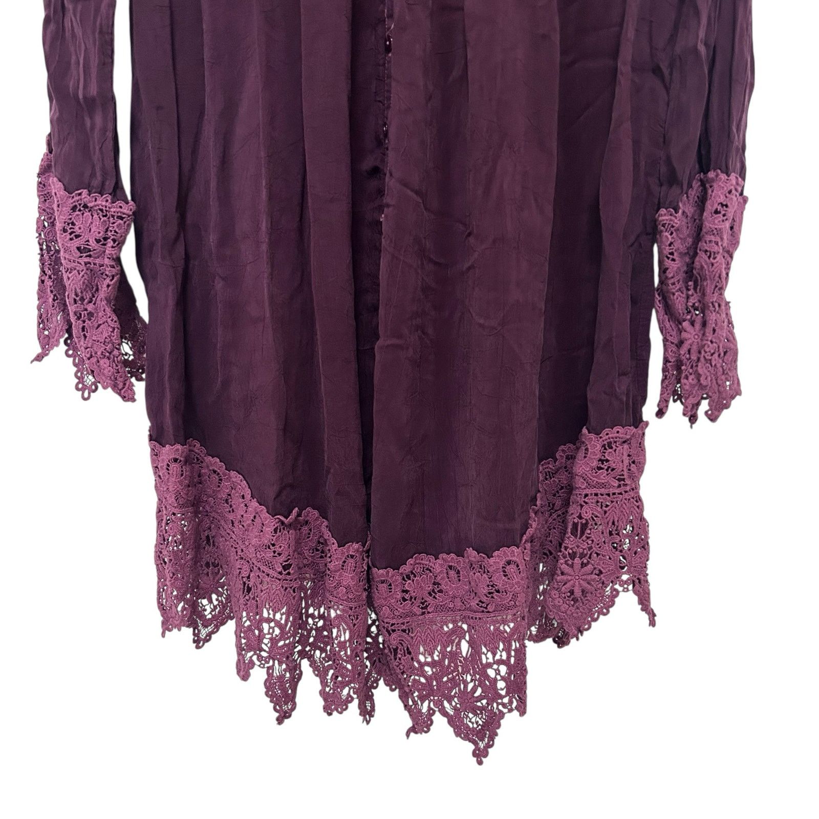 Johnny Was Johnny Was Purple Lace Tunic Dress Sz S Size S / US 4 / IT 40 - 2 Thumbnail