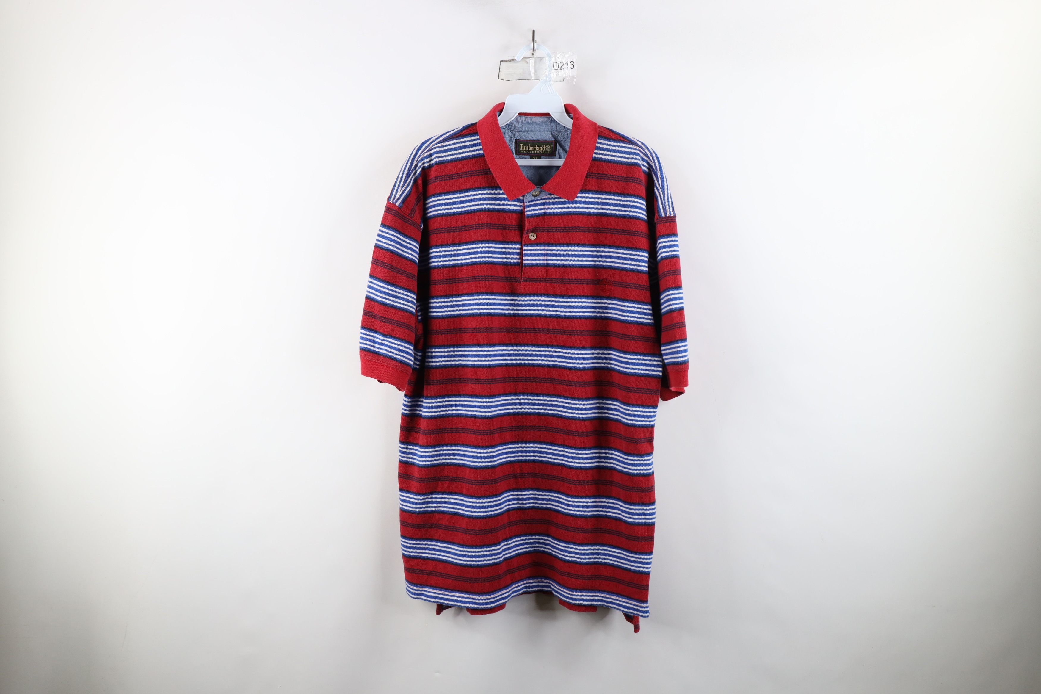 Timberland × Vintage Vintage 90s Timberland Heavyweight Knit Collared Polo Size US XL / EU 56 / 4 - 1 Thumbnail