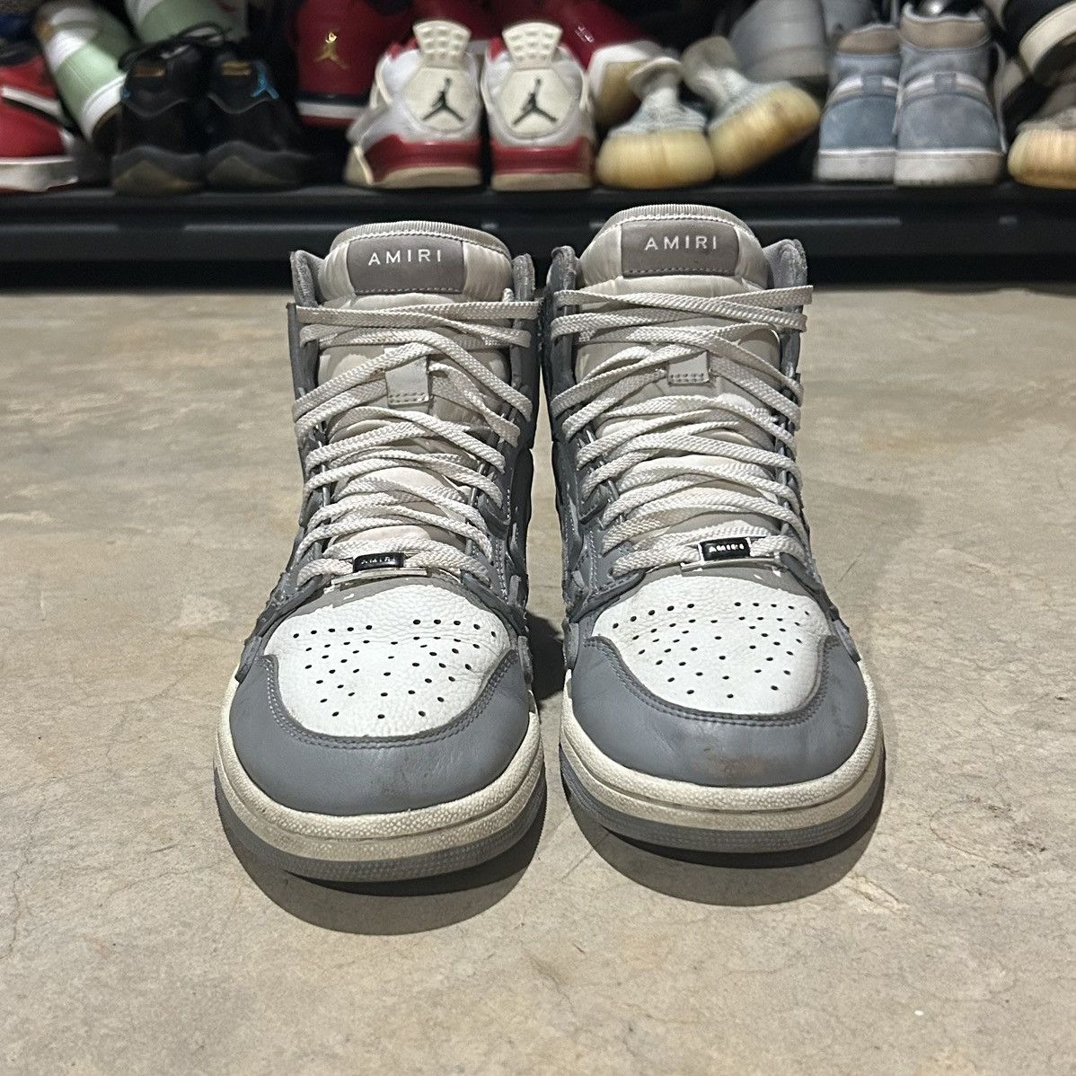 Amiri × Designer Amiri Skel Top Hi Sneakers Grey/White US 7 Size US 7 / EU 40 - 5 Thumbnail