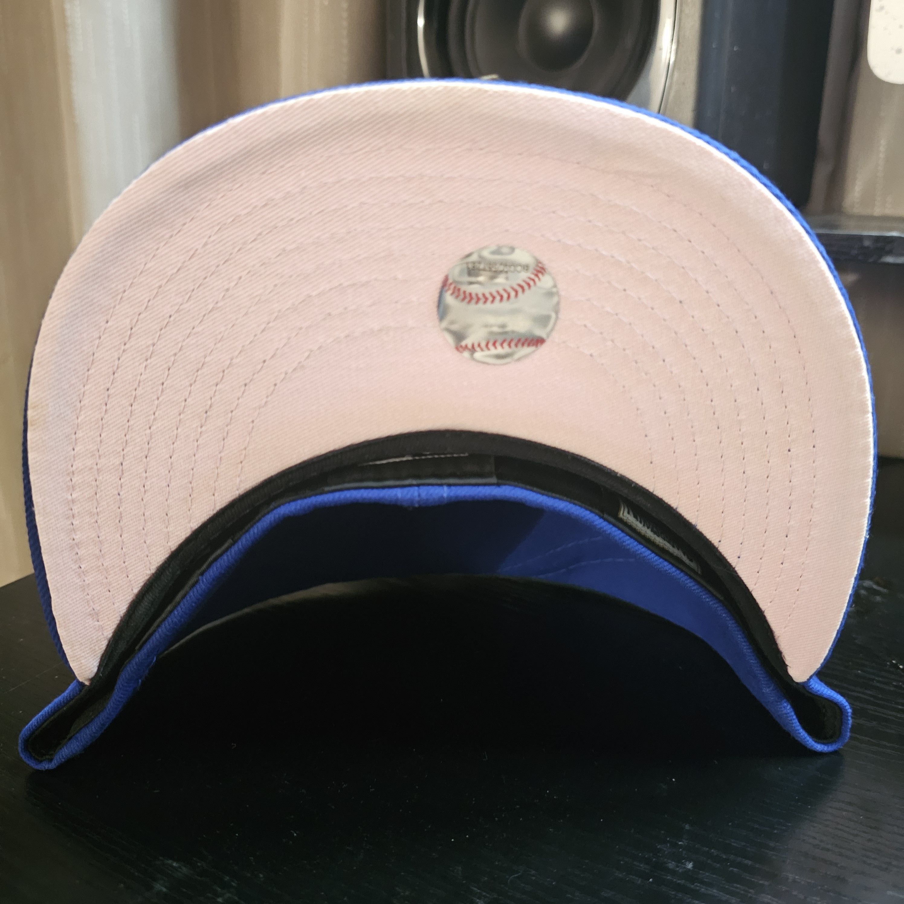New Era Mr Met Royal Blue with Pink Bottom Size ONE SIZE - 3 Thumbnail