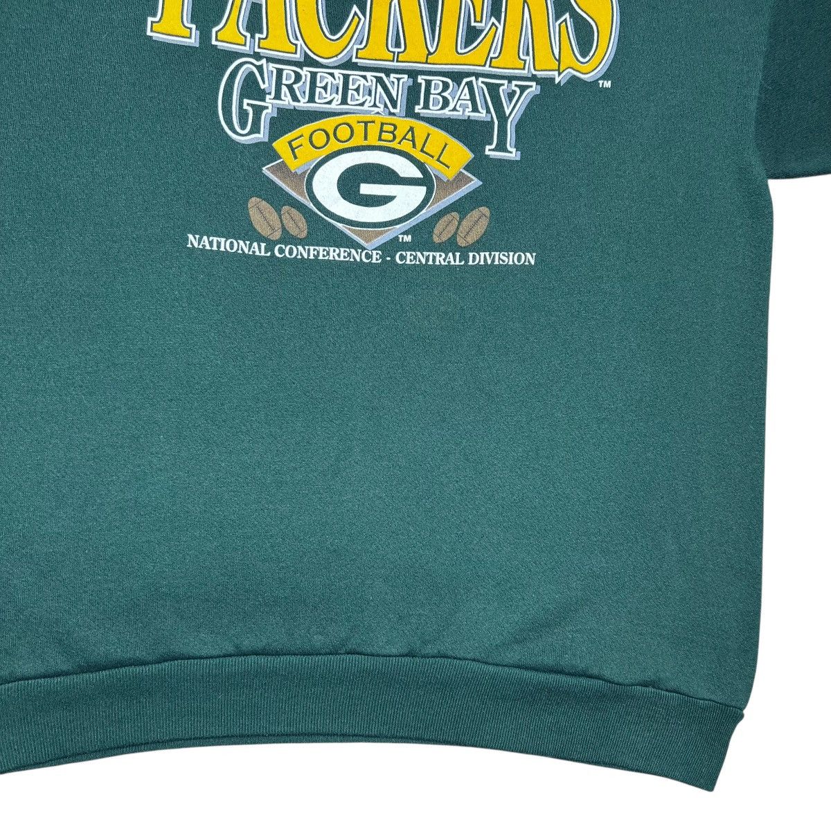 NFL Vtg 1990s NFL Green Bay Packers Trench Spell Out Sweatshirt Size US L / EU 52-54 / 3 - 8 Thumbnail