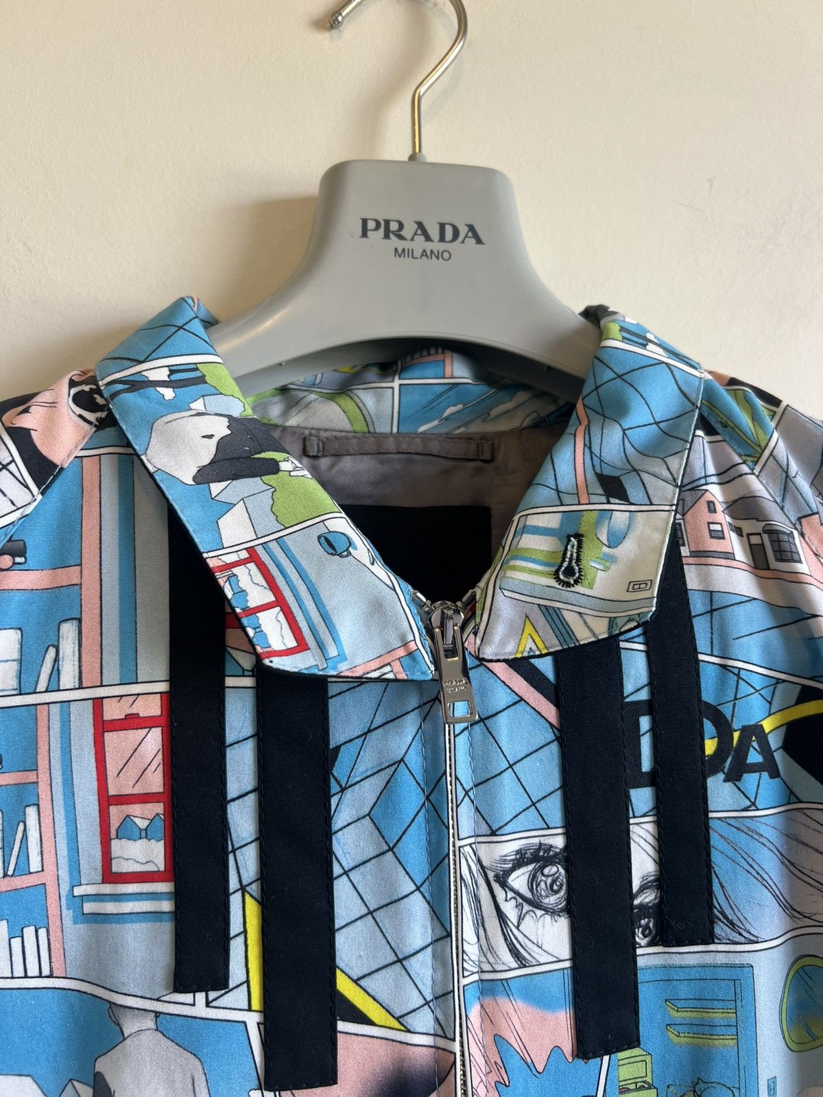 Prada SS18 James Jean Comic Graphic Anime Trucker Jacket Blouson Size US M / EU 48-50 / 2 - 2 Thumbnail