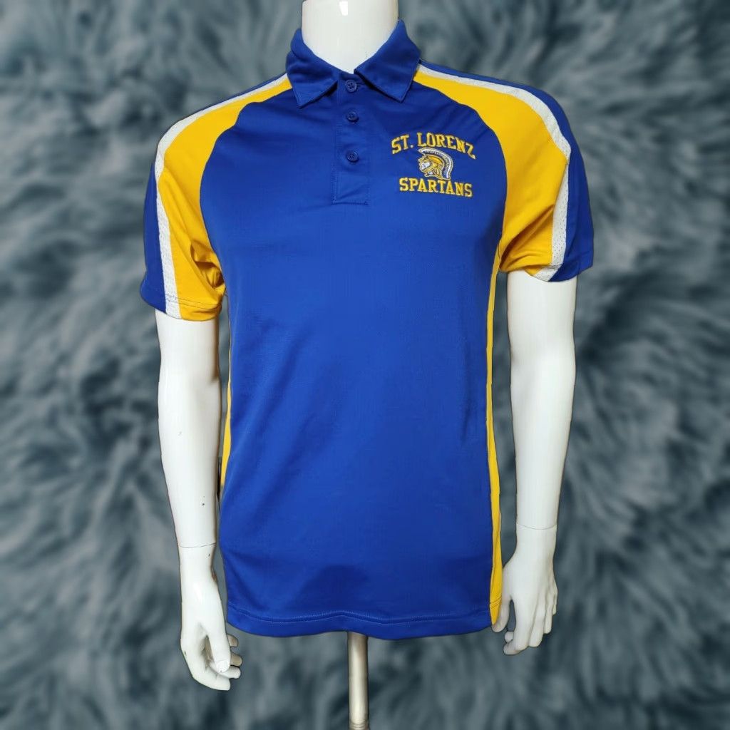 Holloway St. Lorenz Spartans Lutheran School Polo Shirt XS Men's Blue Holloway Logo Short Sleeve Polo XS Size US XS / EU 42 / 0 - 1 Thumbnail