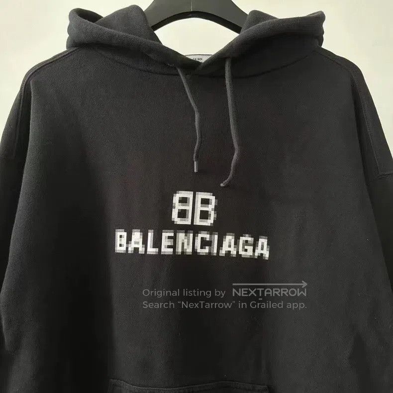 Balenciaga Balenciaga Double B mosaic logo hoodie Size US M / EU 48-50 / 2 - 3 Thumbnail