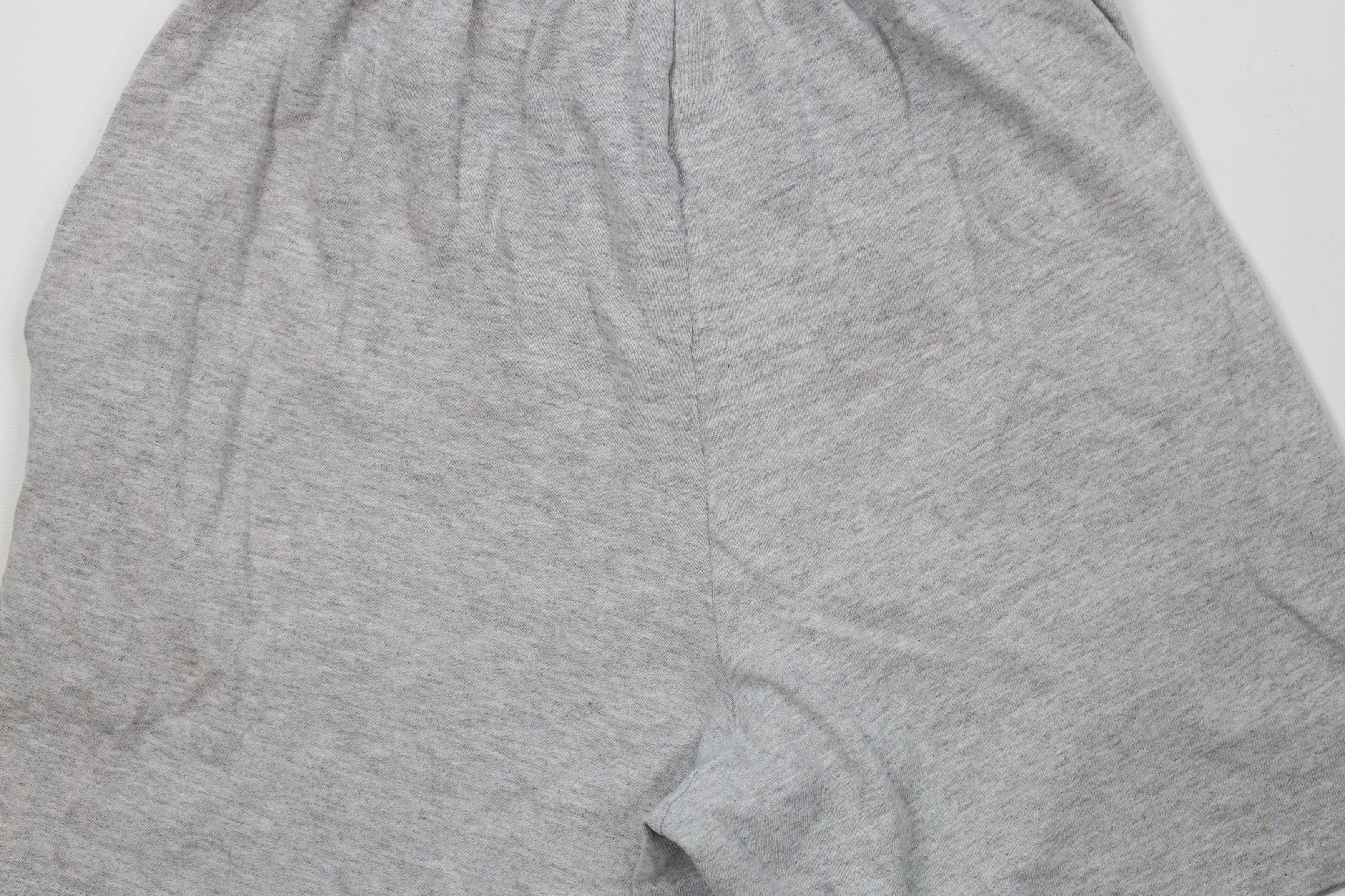 Nike × Vintage Vintage 90s Nike Travis Scott Mini Swoosh Shorts Gray USA Size US 32 / EU 48 - 12 Thumbnail