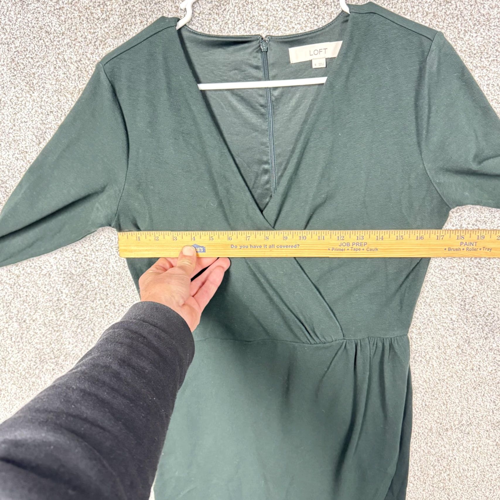 Loft LOFT Dress 6 Green Wrap Office Workwear Chic Church Classic Elegant Minimalist Size M / US 6-8 / IT 42-44 - 3 Thumbnail
