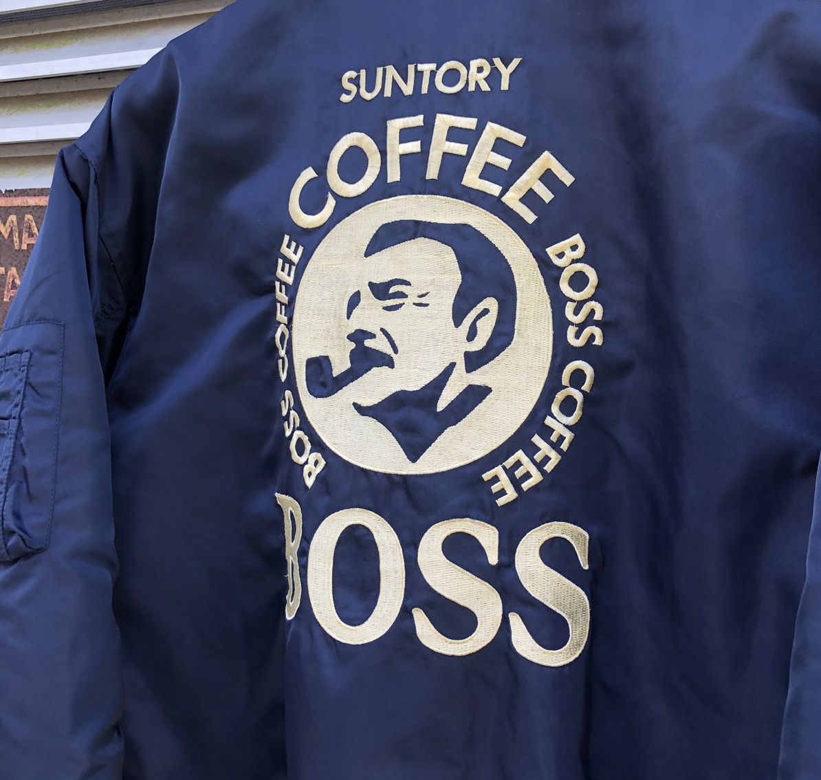 Vintage VTG Suntory Boss Coffee Embroidery Logo MA-1 Bomber Jacket Size US M / EU 48-50 / 2 - 2 Thumbnail