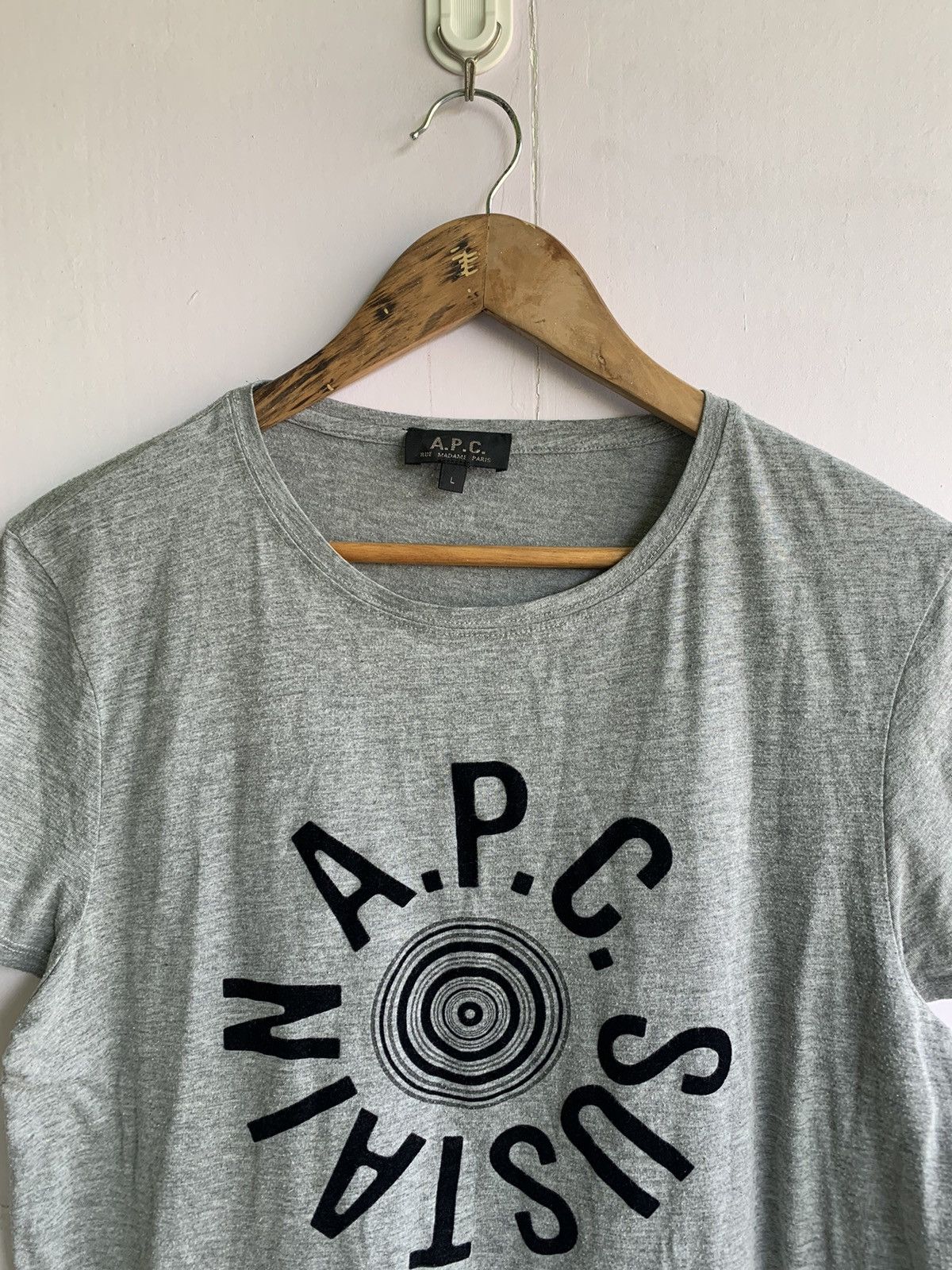 A.P.C. 💥A.P.C Rue Madame Paris Sustain Shirt Size L / US 10 / IT 46 - 2 Thumbnail