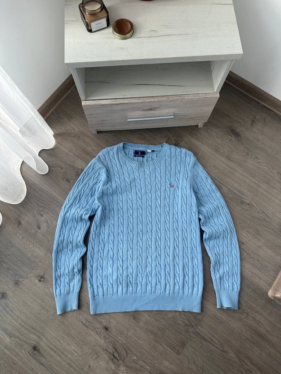 Gant × Vintage Vintage Gant Blue Knit Jumper Womens Cotton Sweater Size XL / US 12-14 / IT 48-50 - 2 Thumbnail