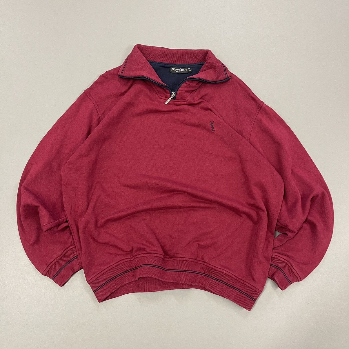 Vintage × Yves Saint Laurent Yves Saint Laurent vintage YSL logo sweater Size US L / EU 52-54 / 3 - 1 Thumbnail