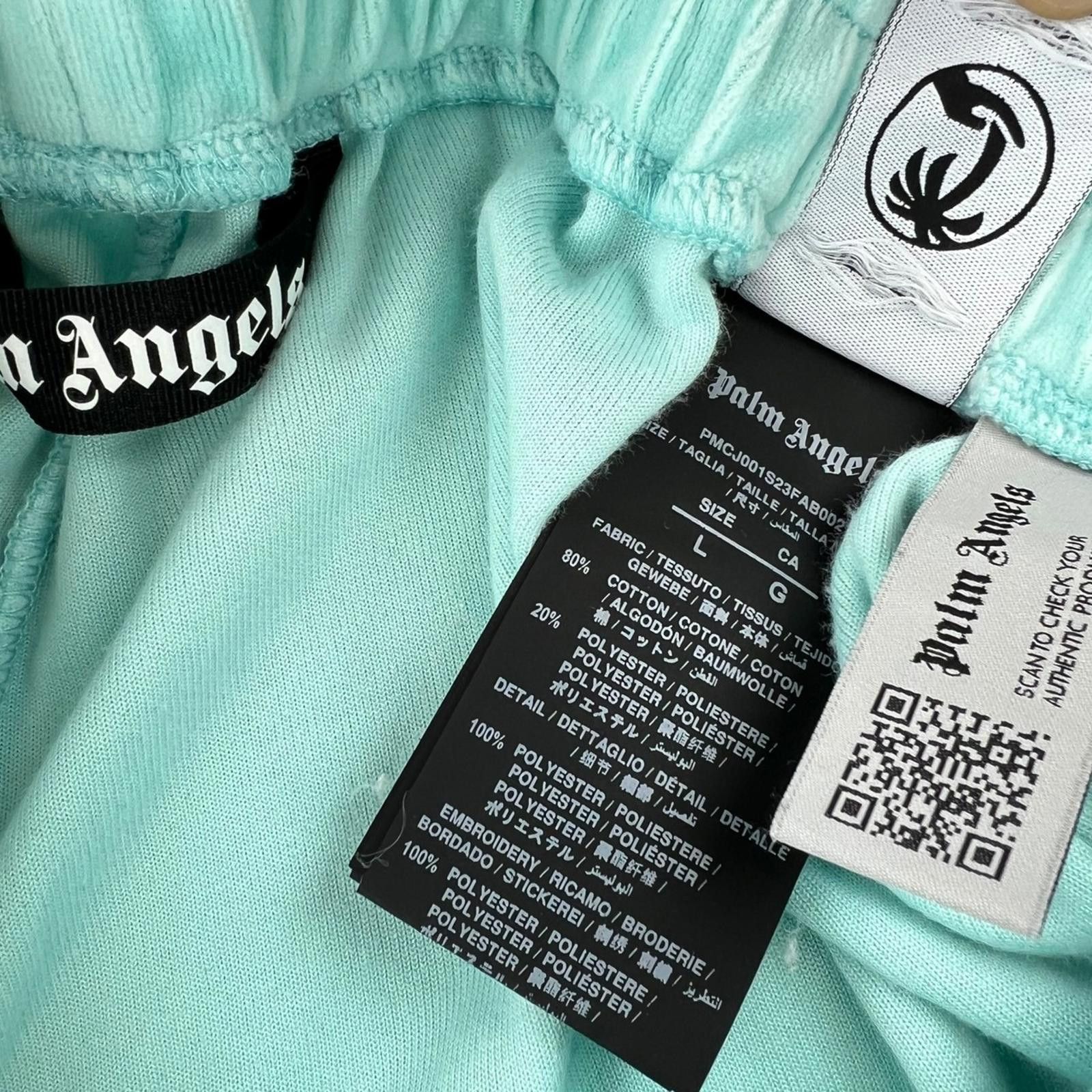 Palm Angels Palm Angels Light Blue Velour Sweatpants Size US 34 / EU 50 - 5 Thumbnail
