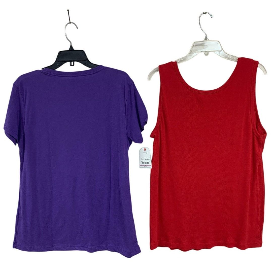 Next Level Apparel Lot of 2 NWT New Womens XXL Short Sleeve Tank Top Tee Shirts Size XXL / US 16-18 / IT 52-54 - 2 Thumbnail
