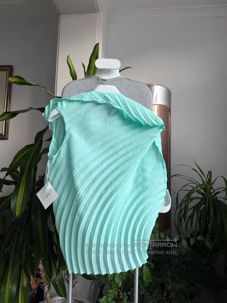 Issey Miyake Issey Miyake Annual Ring Water Ripple Top Mint Green Size M / US 6-8 / IT 42-44 - 8 Thumbnail
