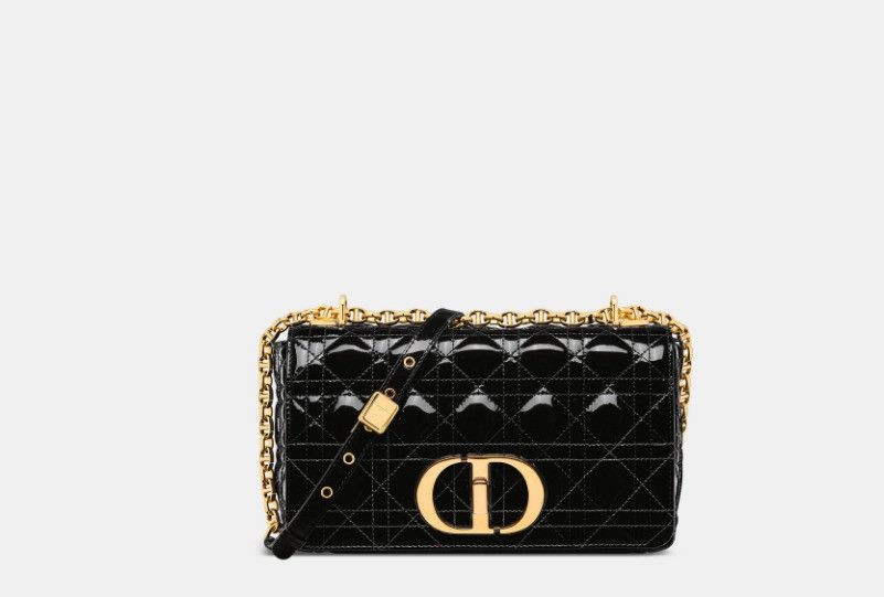 Dior o1w1db10425 M9242UV Size: OS / Medium Caro Bag in Black Size ONE SIZE - 2 Thumbnail