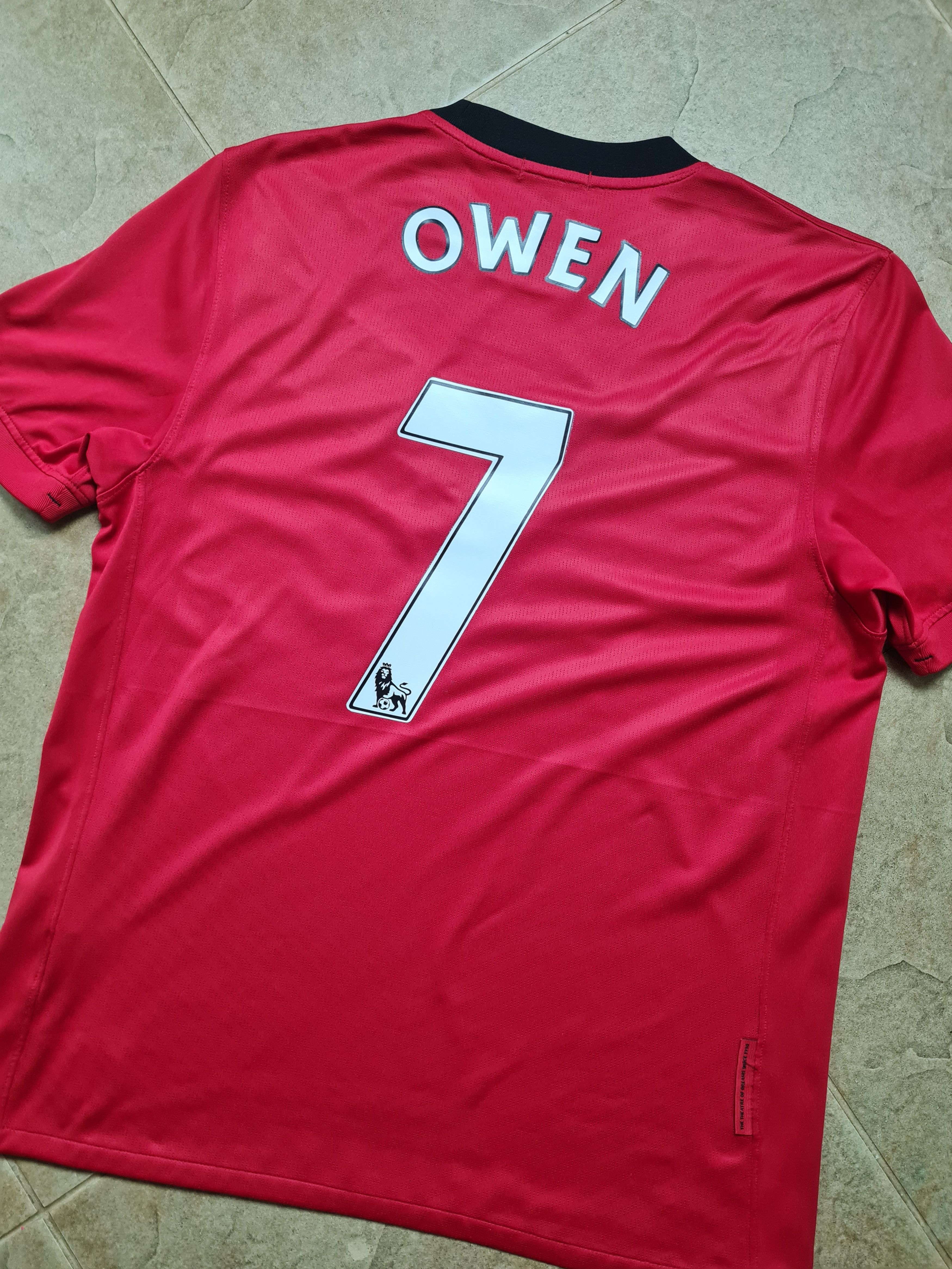 Nike MANCHESTER UNITED 2009/2010 NIKE HOME FOOTBALL SHIRT #7 OWEN Size US M / EU 48-50 / 2 - 16 Thumbnail
