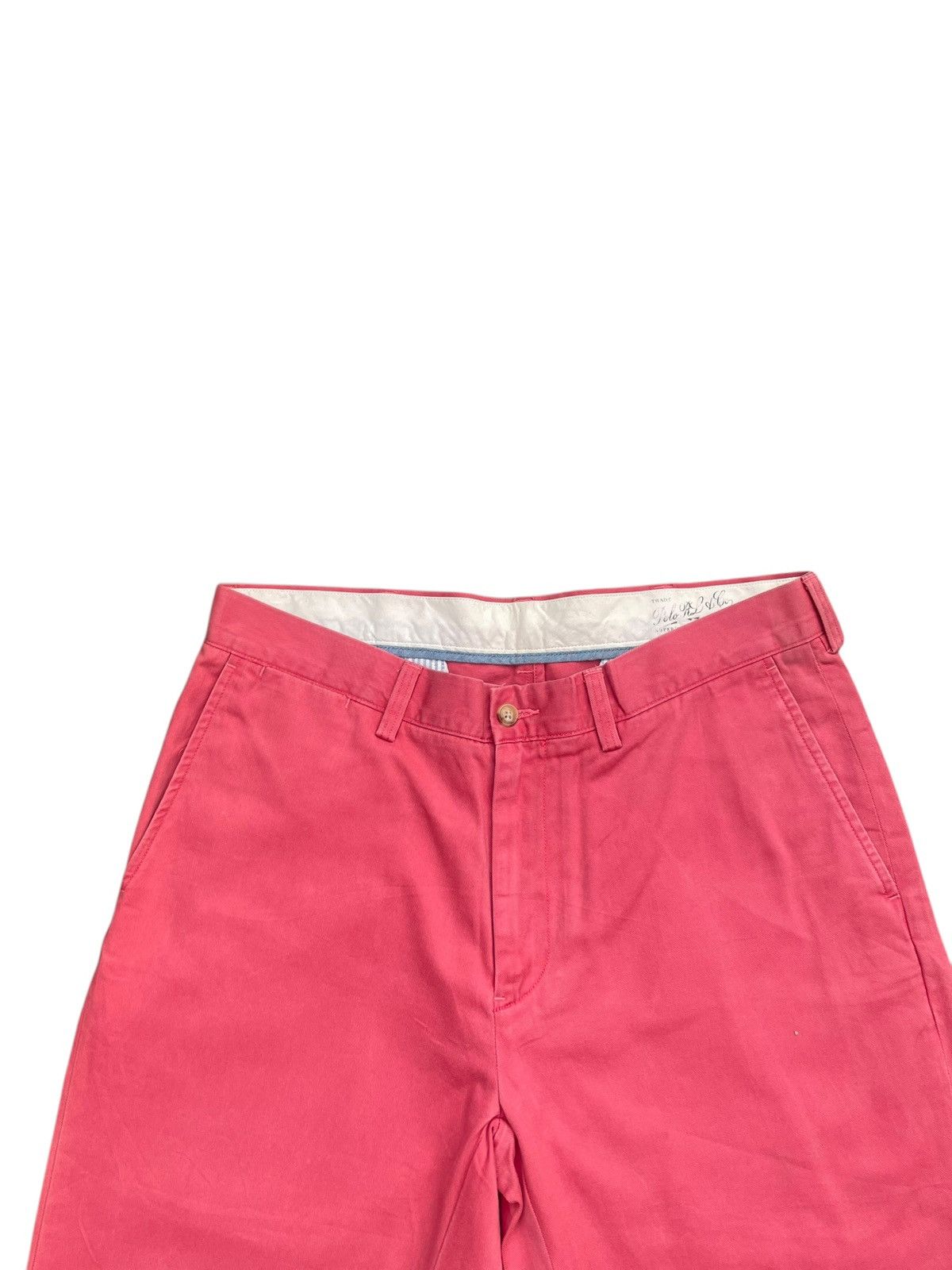 Designer Vintage Polo Ralph Lauren Pink Chinos Size US 34 / EU 50 - 3 Thumbnail