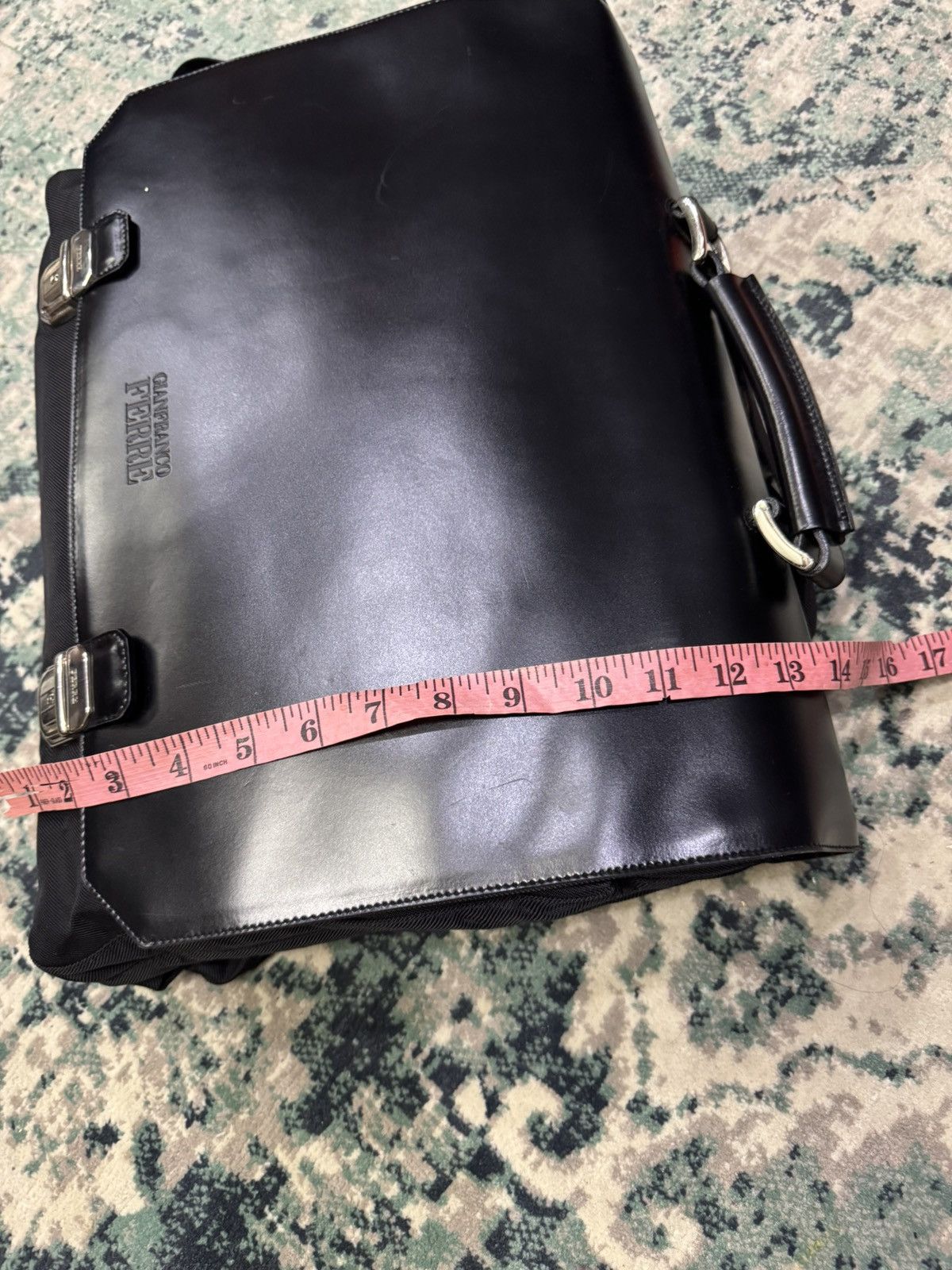 Gianfranco Ferre GIANFRANCO FERRE LEATHER TRIM BRIEFCASE MESSENGER BAG Size ONE SIZE - 5 Thumbnail