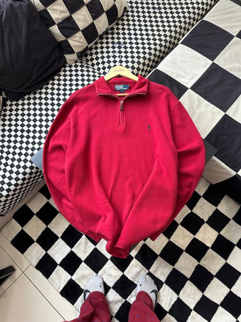 Polo Ralph Lauren × Ralph Lauren × Vintage VINTAGE POLO RALPH LAUREN HALF ZIPPER Size US L / EU 52-54 / 3 - 1 Thumbnail