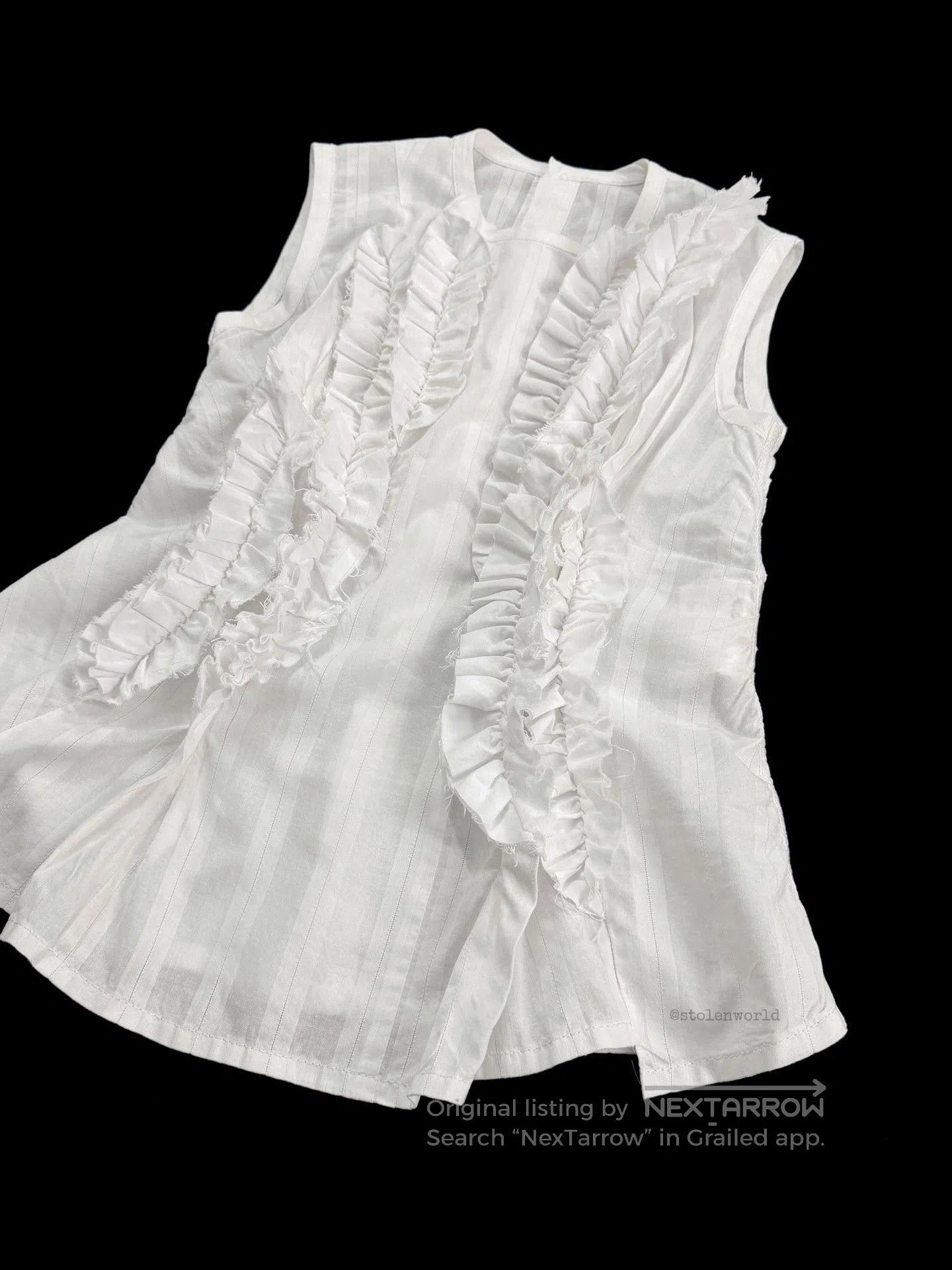 Comme des Garcons Comme des Garçons 3D Pleated Sleeveless Top. Size M / US 6-8 / IT 42-44 - 3 Thumbnail