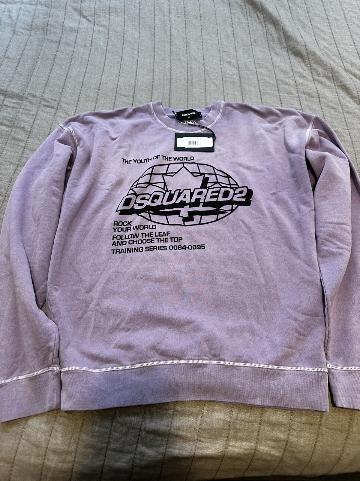 DSquared YOTW Crew size XL Retails for $585 Purple