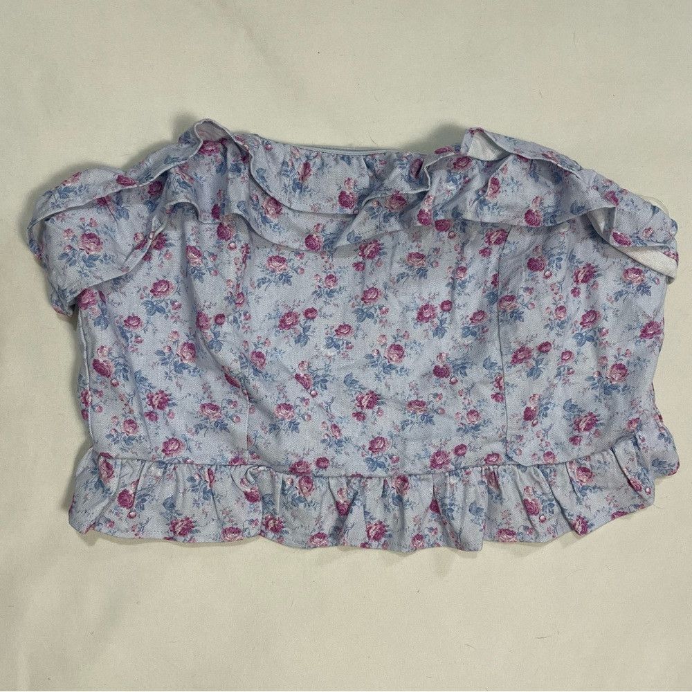 Other New Altar'd State Strapless Floral Linen Blend Top Size XXL Size XXL / US 16-18 / IT 52-54 - 5 Thumbnail