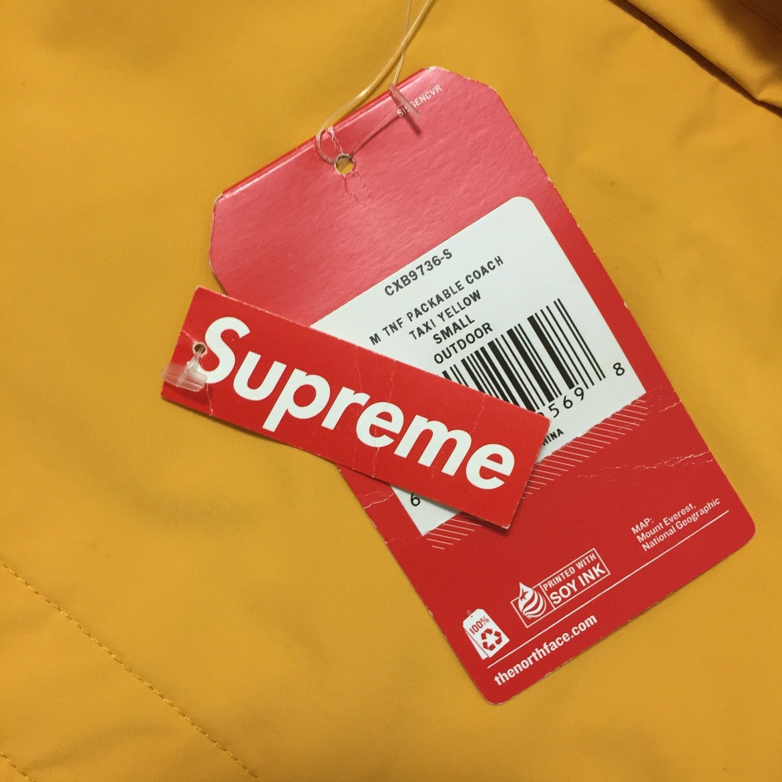 Supreme 2015 Supreme x The North Face Packable Yellow Coach Size US S / EU 44-46 / 1 - 8 Thumbnail