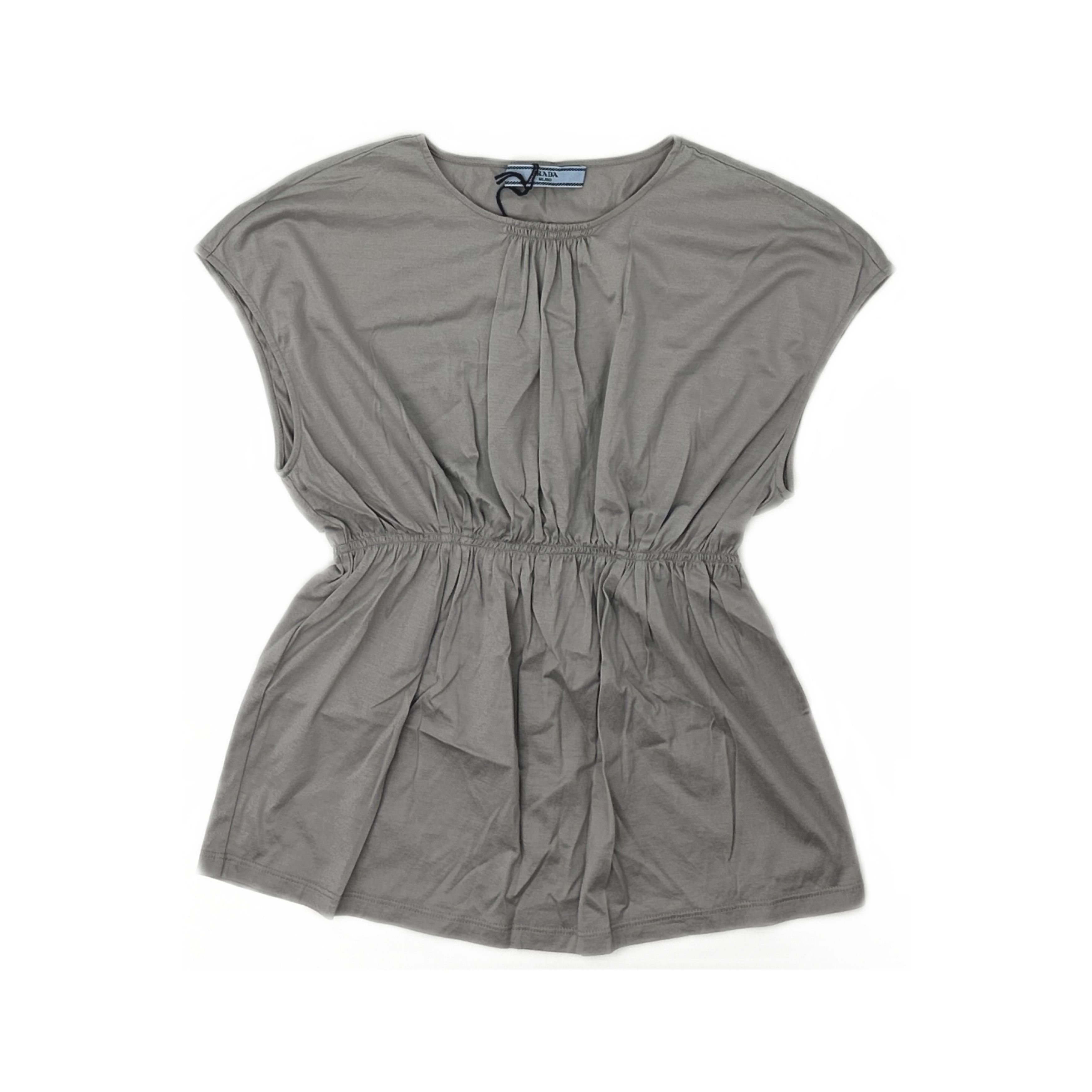 Prada Gray Jersey Tank Top Size S, Women's