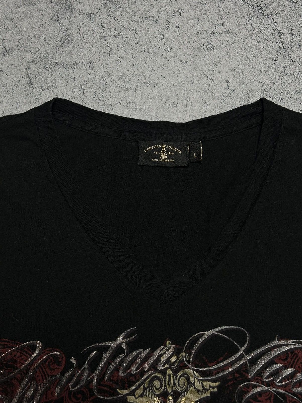 Christian Audigier Vintage Christian Audigier Ed Hardy Tee Size US L / EU 52-54 / 3 - 4 Thumbnail