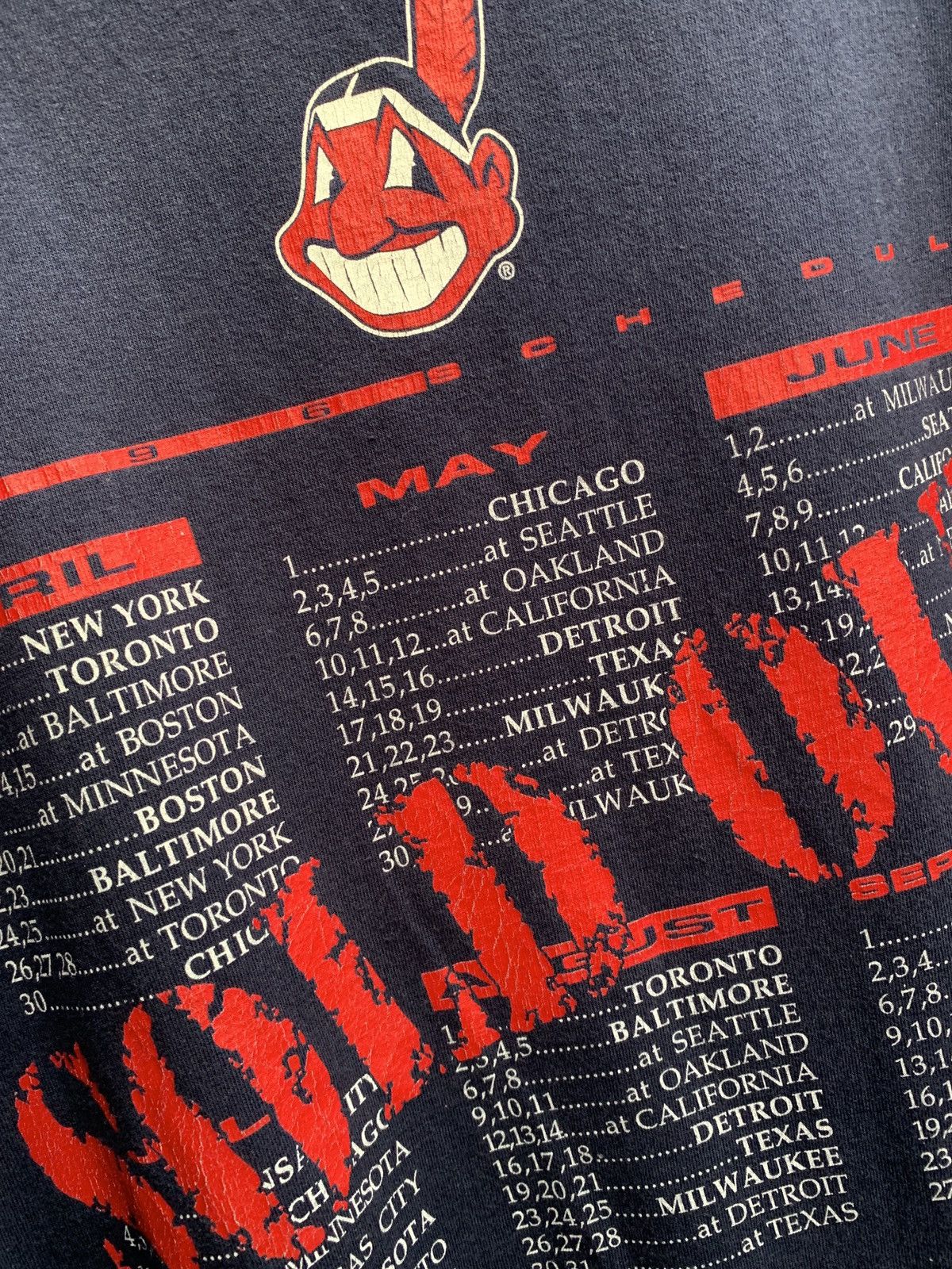 Vintage VINTAGE 1996 CLEVELAND INDIANS “SOLD OUT” SHIRT Size US XL / EU 56 / 4 - 7 Thumbnail