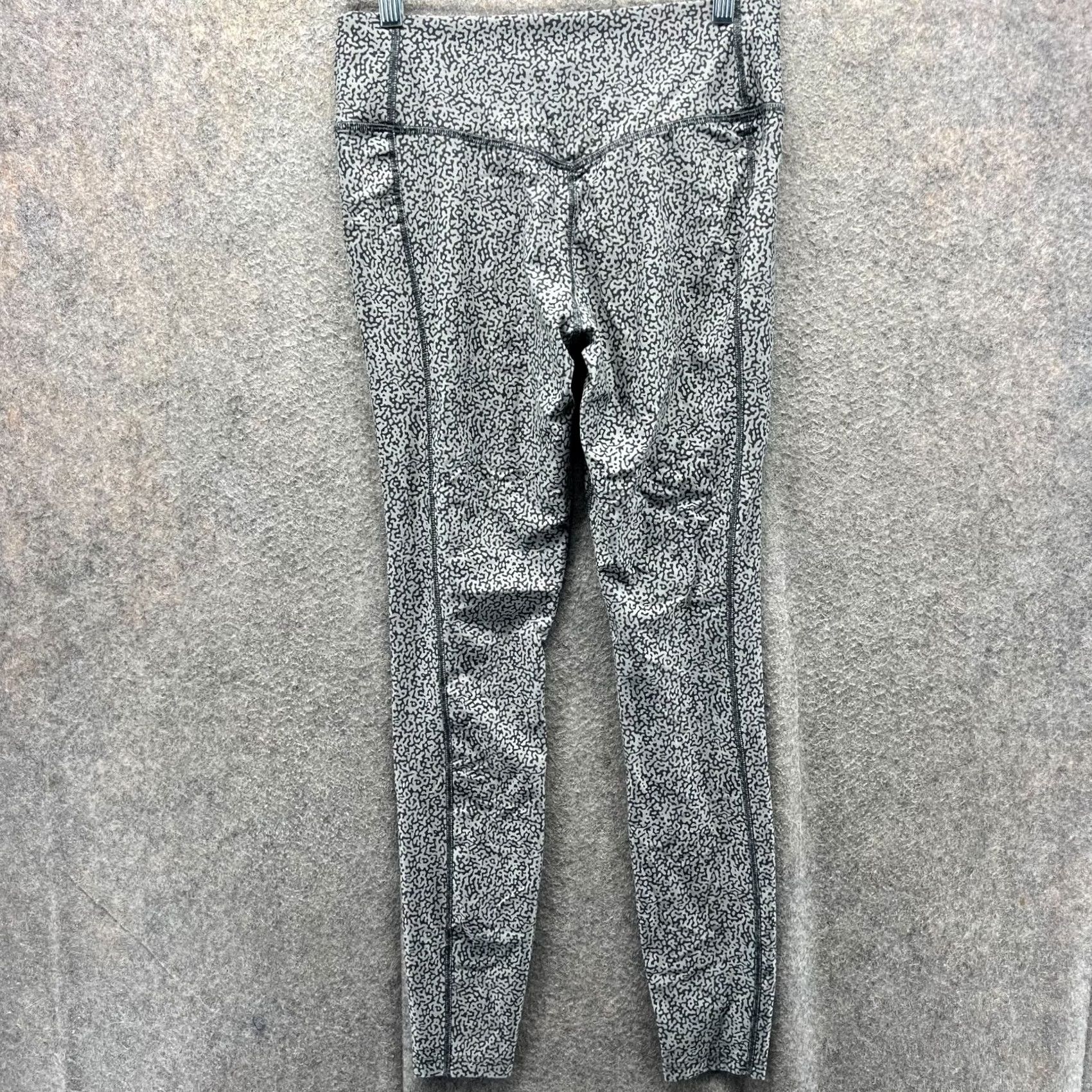 Nike Nike Dri-FIT Leggings Womens Medium Gray Patterned Stretch Athletic Pants Size 32" / US 10 / IT 46 - 2 Thumbnail