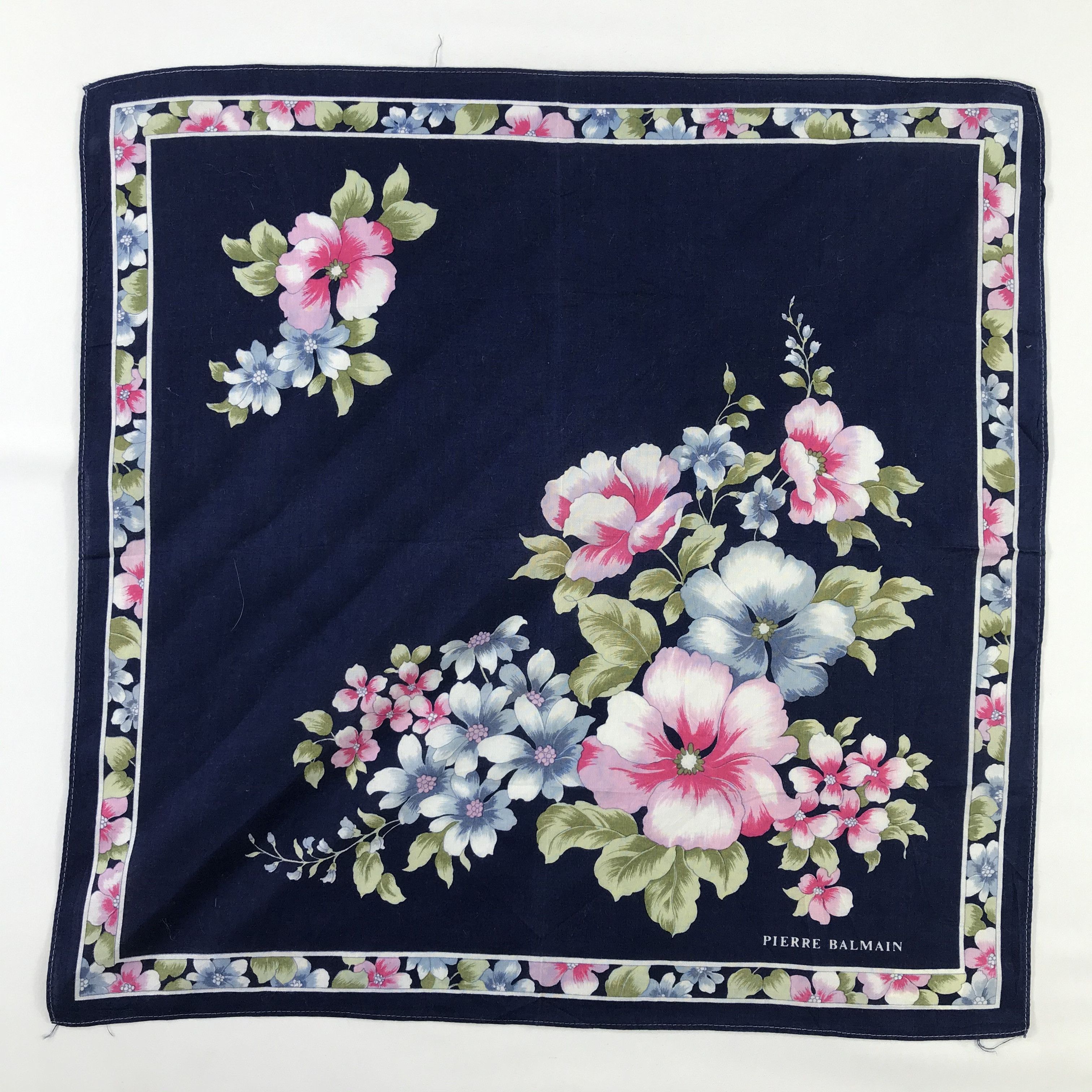Pierre Balmain × Vintage Pierre Balmain Bandana / Handkerchief / Neckerchief - S669 Size ONE SIZE - 1 Thumbnail