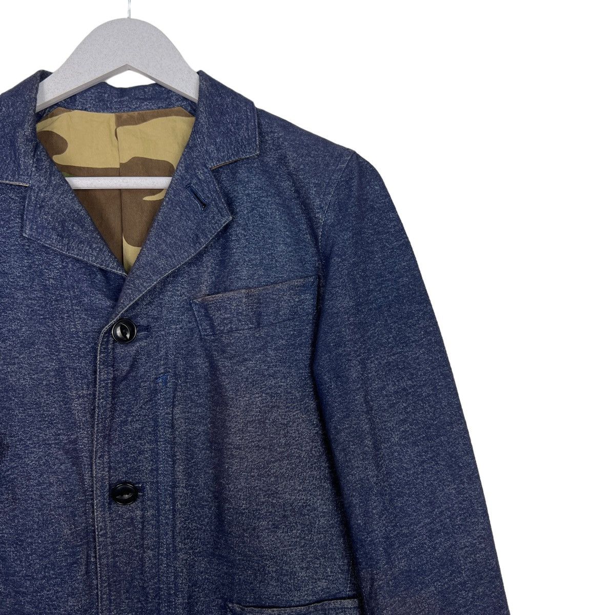 Indigo 🔥 HYPERION INDIGO BLUE CAMO LINING CHORE JACKET MADE MADE Size US S / EU 44-46 / 1 - 6 Thumbnail