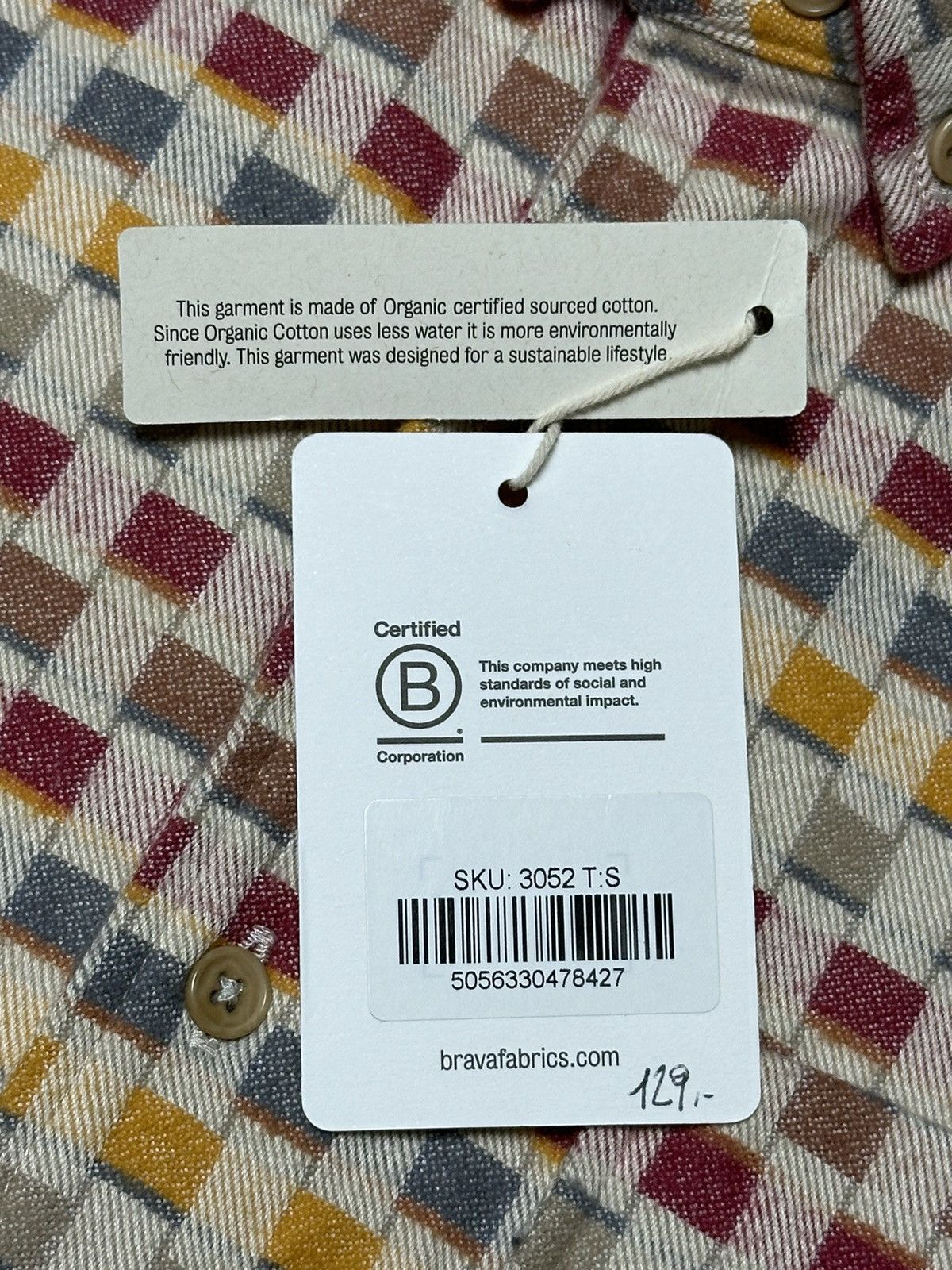 Other Brava Fabrics Pattern Flannel Organic Cotton Shirt Size US S / EU 44-46 / 1 - 9 Thumbnail